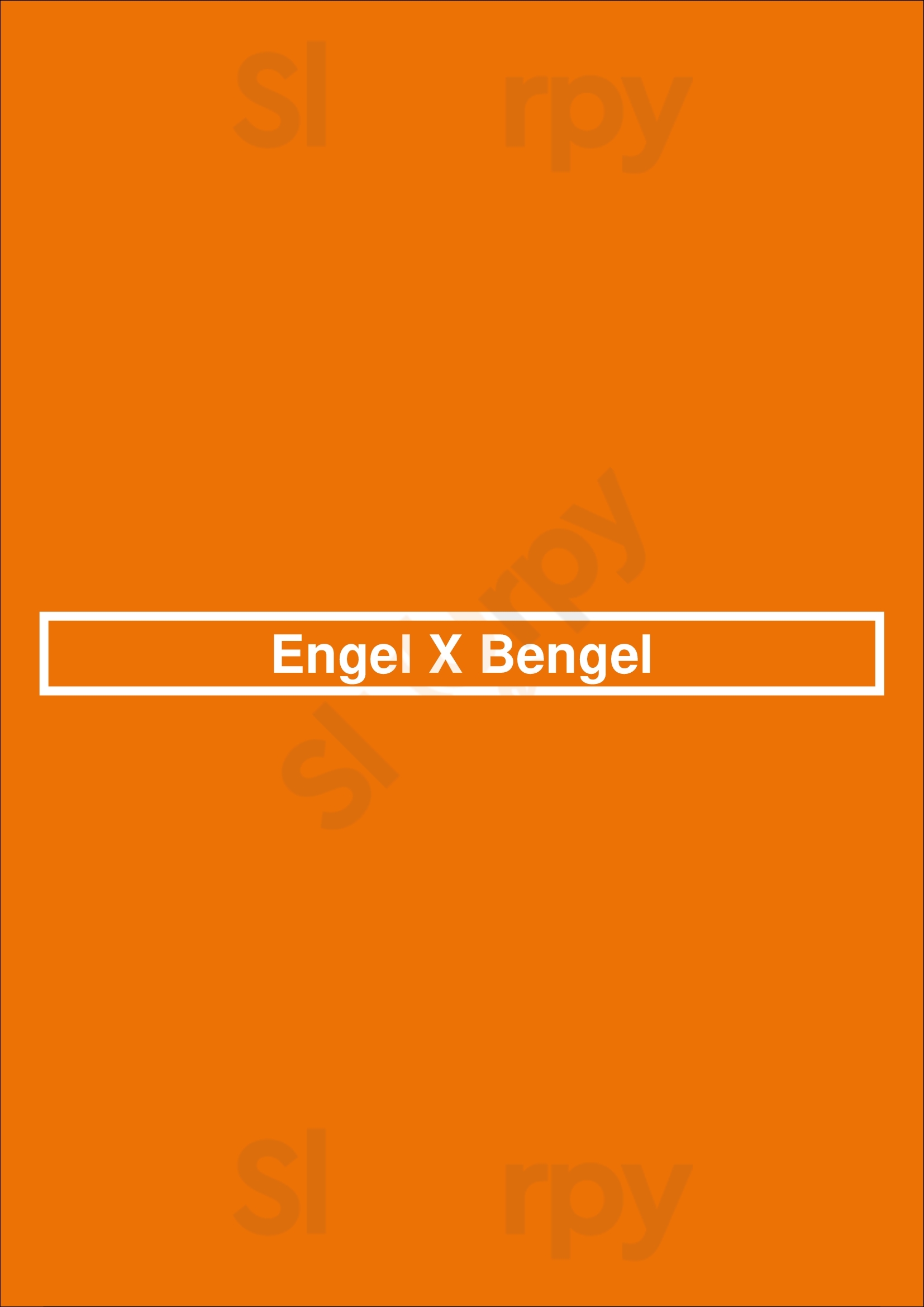 Engel X Bengel Deventer Menu - 1