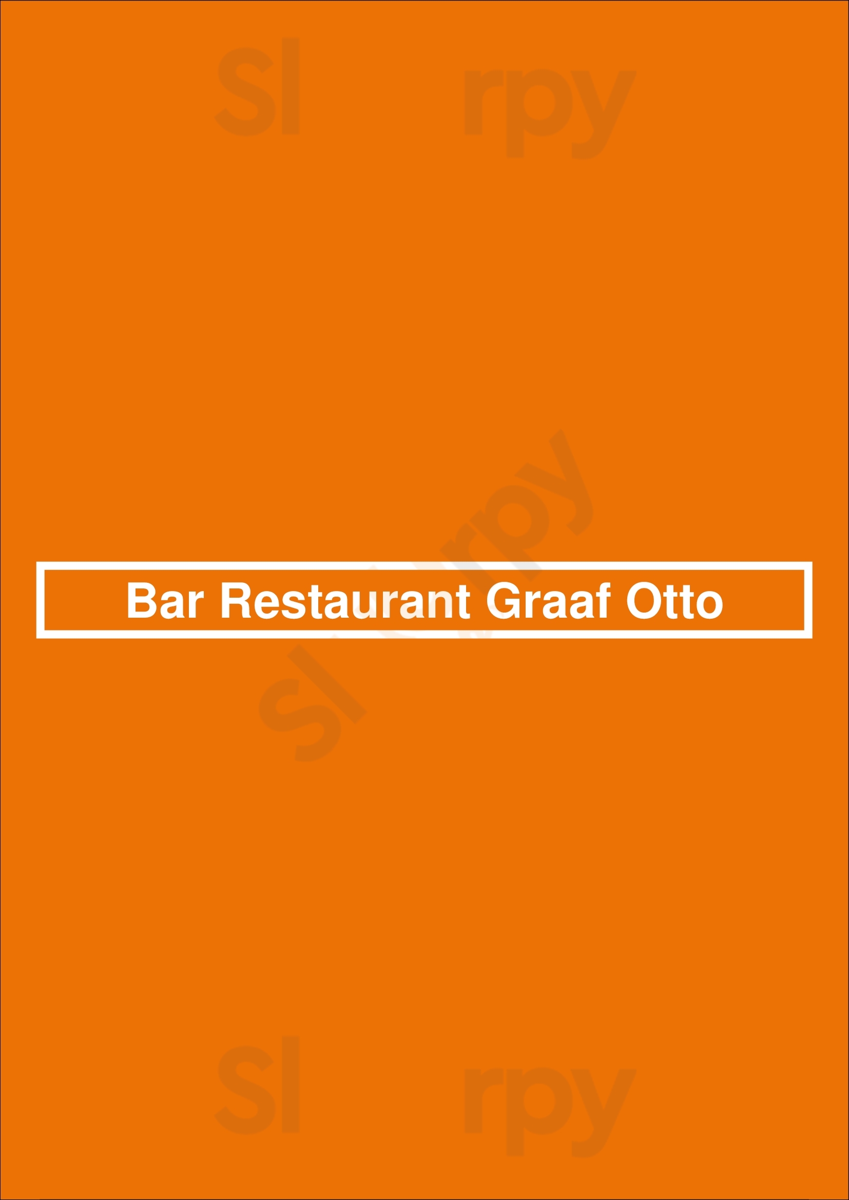 Bar Restaurant Graaf Otto Arnhem Menu - 1