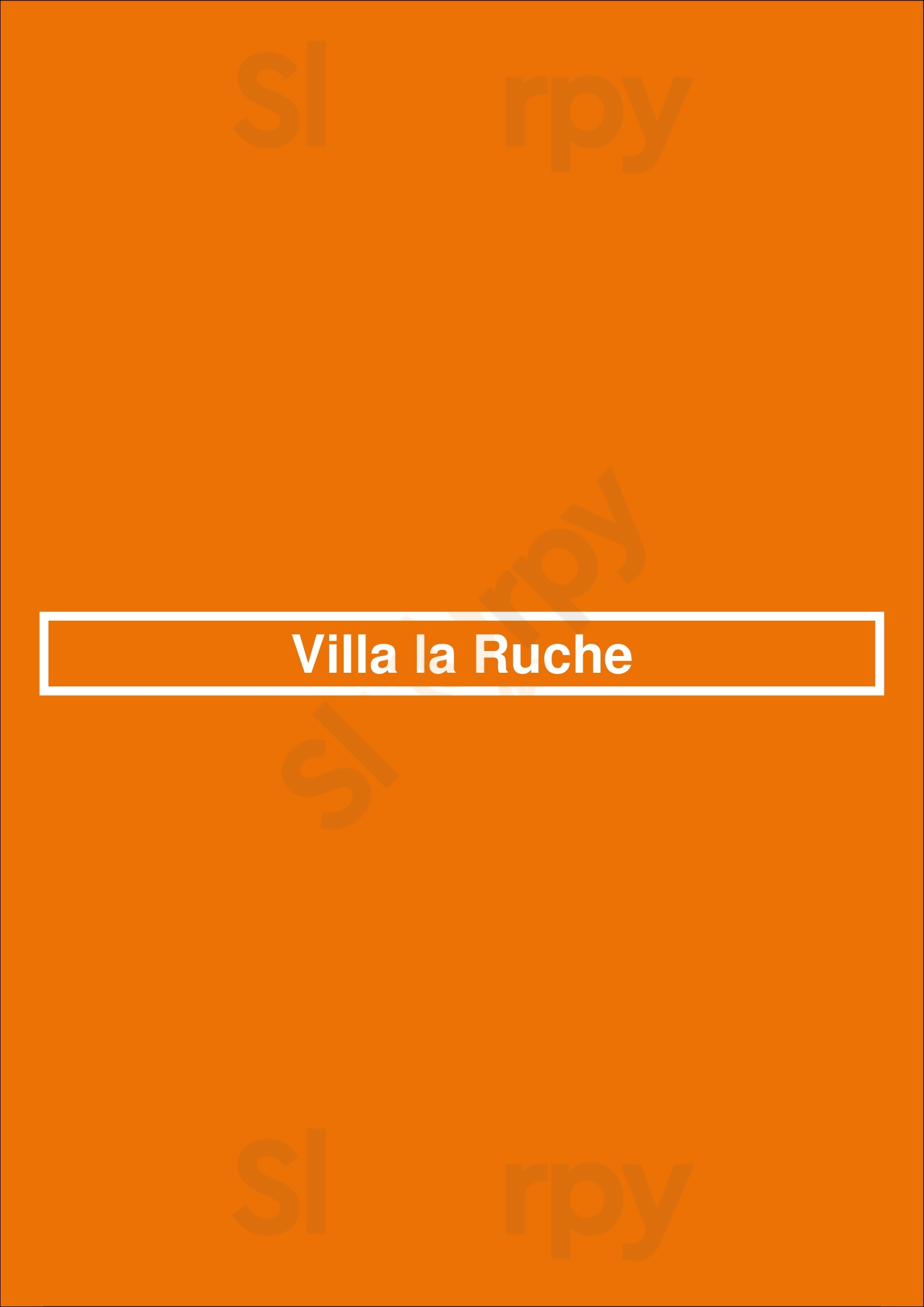 Villa La Ruche Voorburg Menu - 1