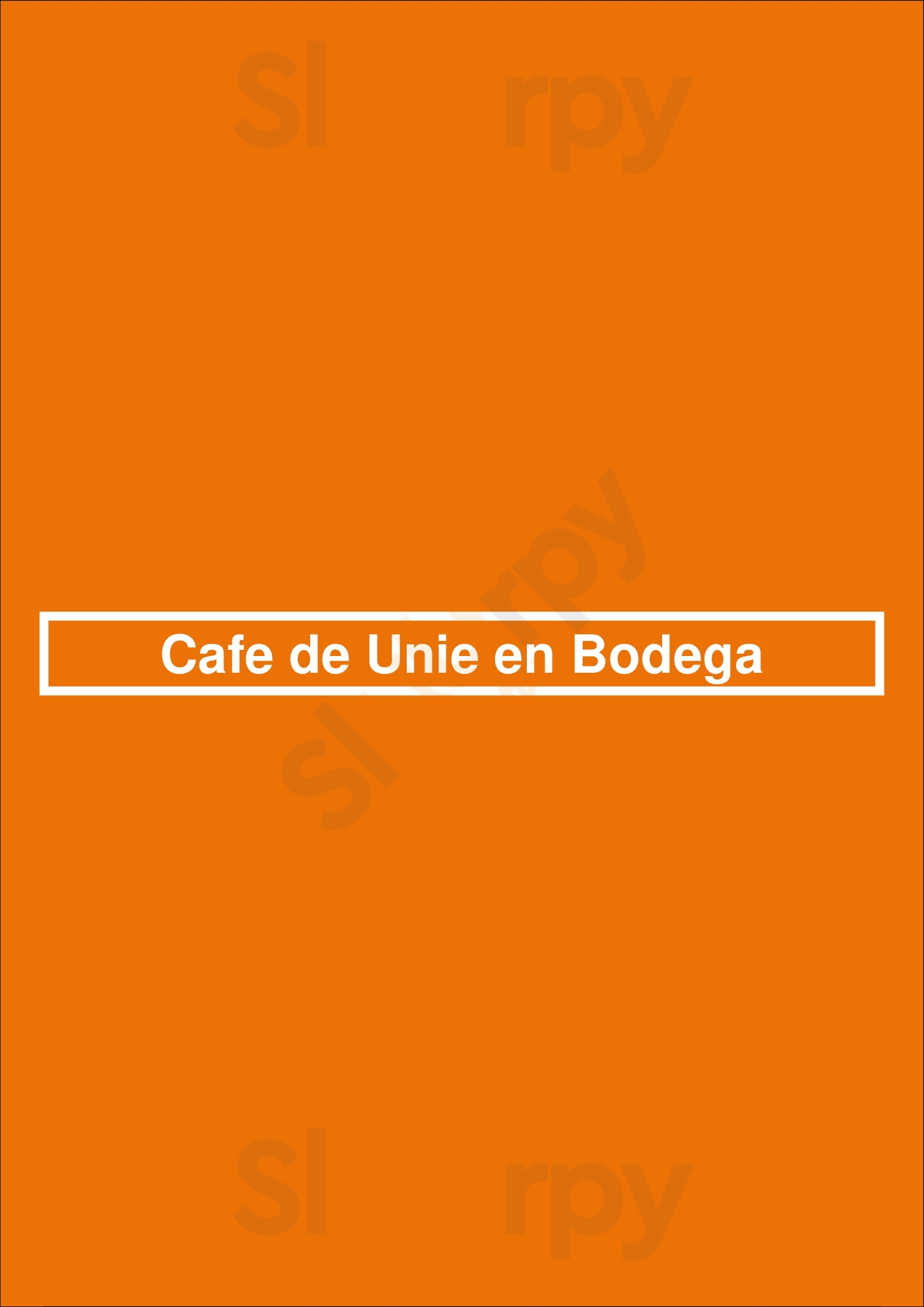 Cafe De Unie En Bodega Den Bosch Menu - 1