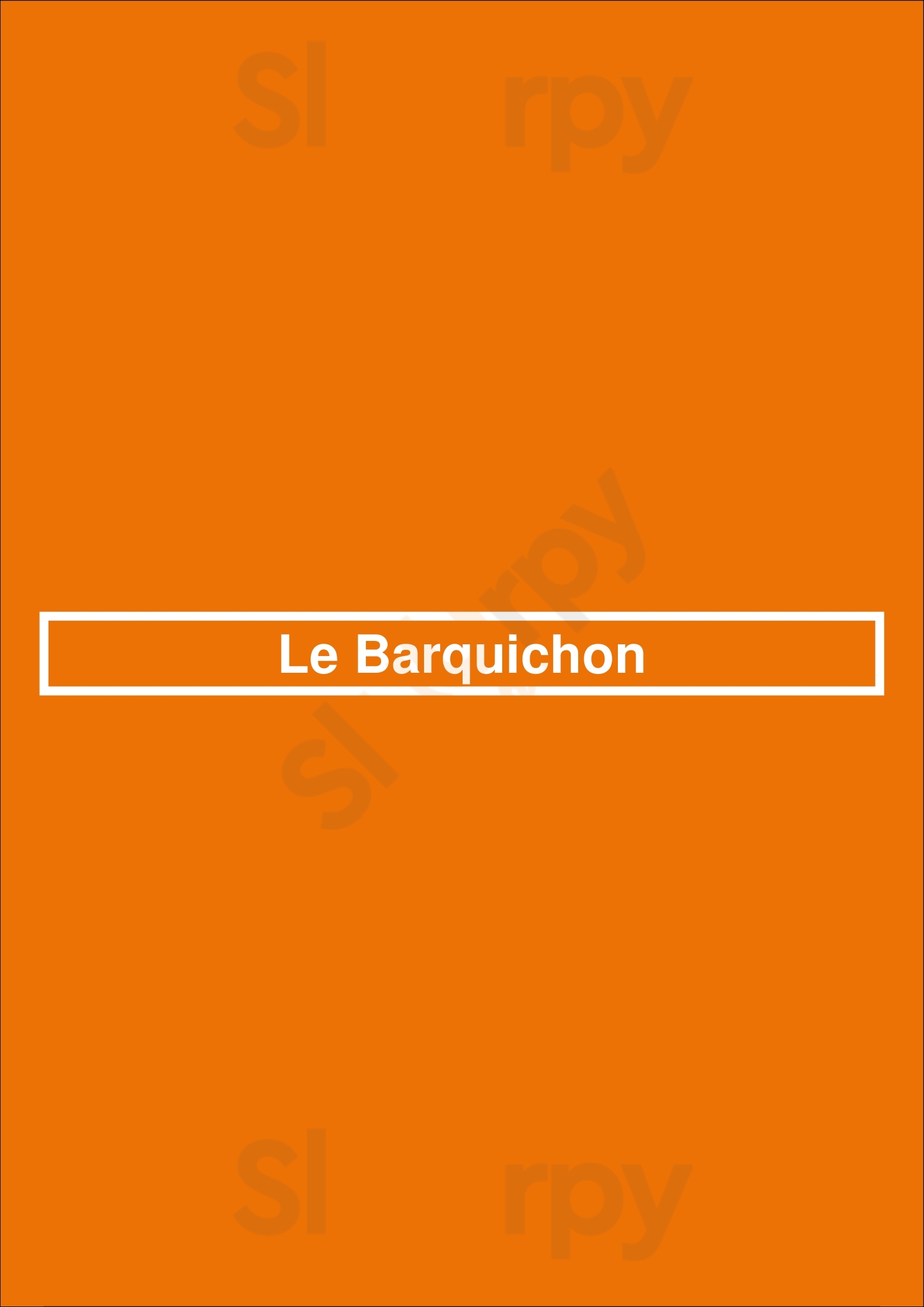 Le Barquichon Voorburg Menu - 1