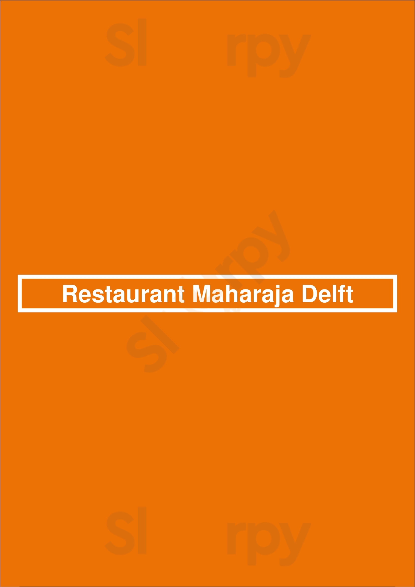 Restaurant Maharaja Delft Delft Menu - 1
