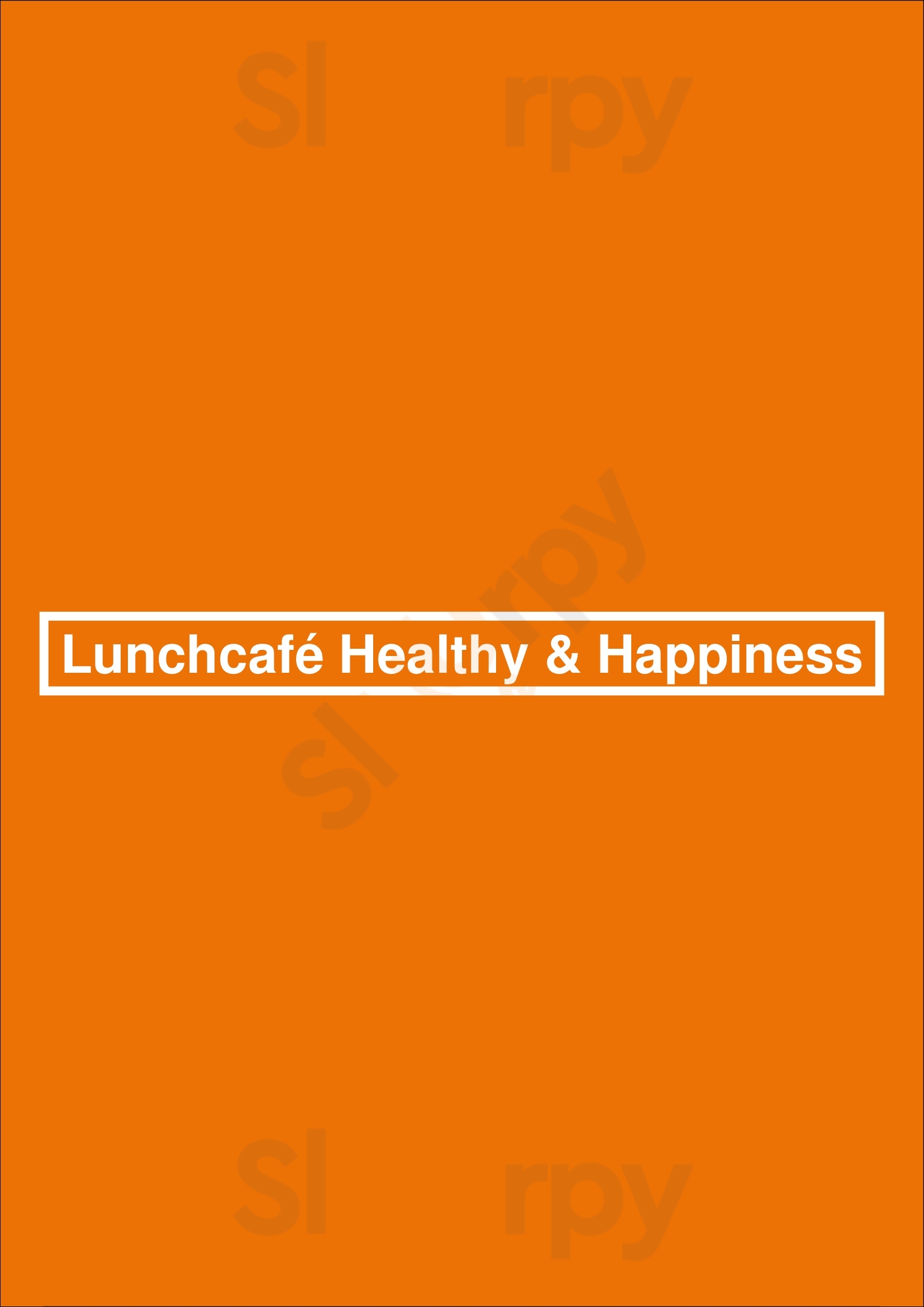 Lunchcafé Healthy & Happiness Delft Menu - 1