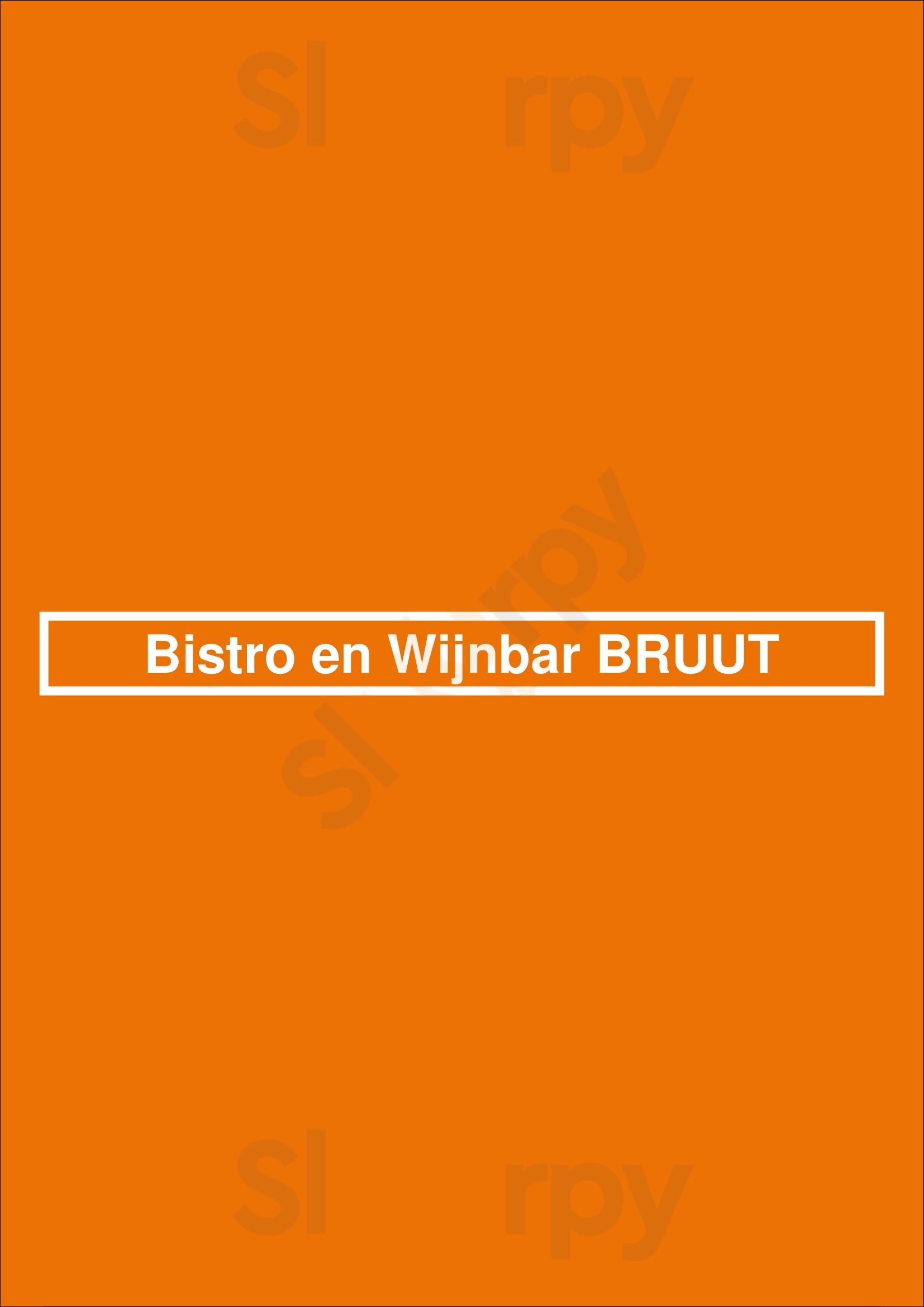 Bistro En Wijnbar Bruut Enschede Menu - 1