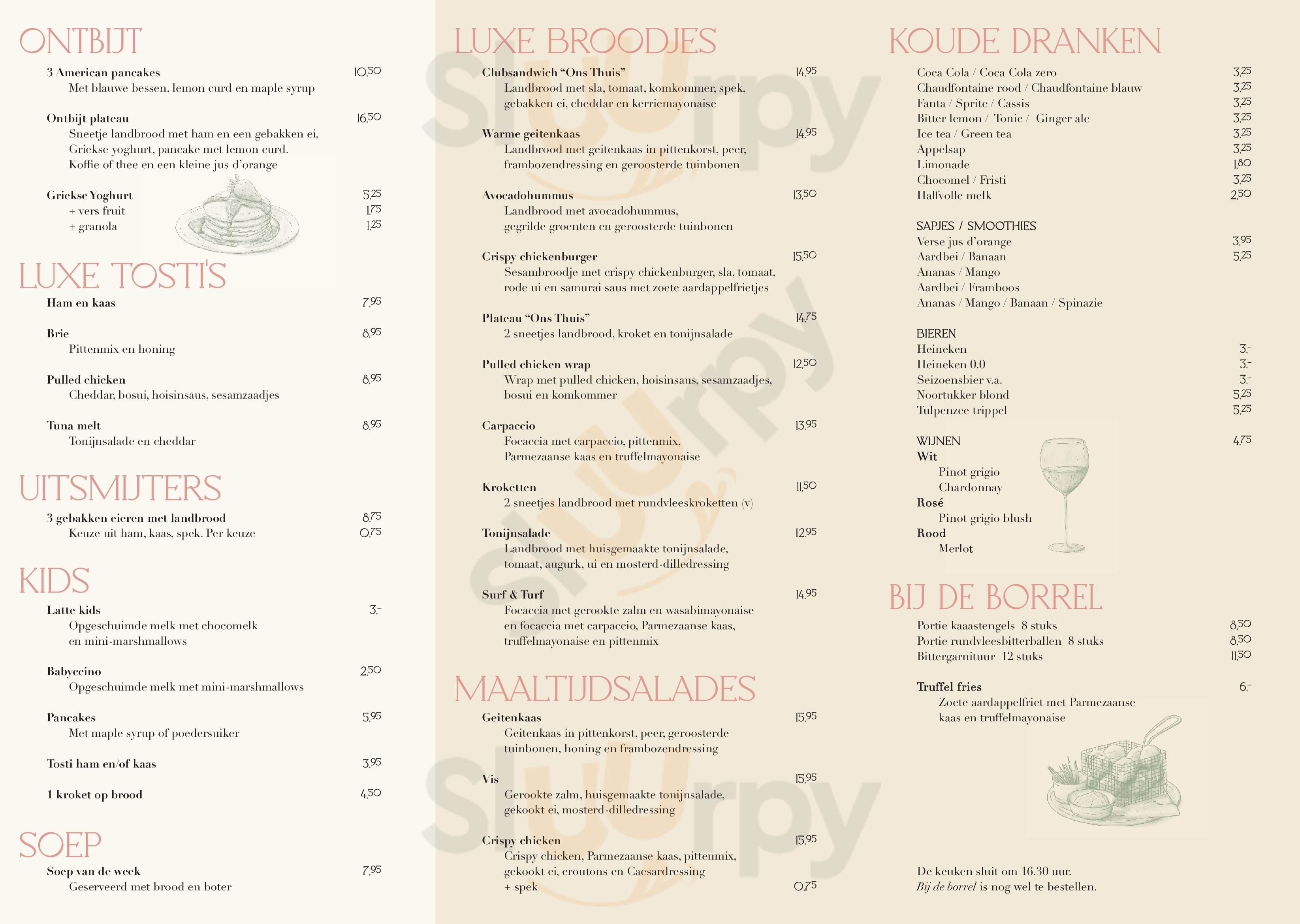 Lunchhuis Ons Thuis Noordwijk Menu - 1