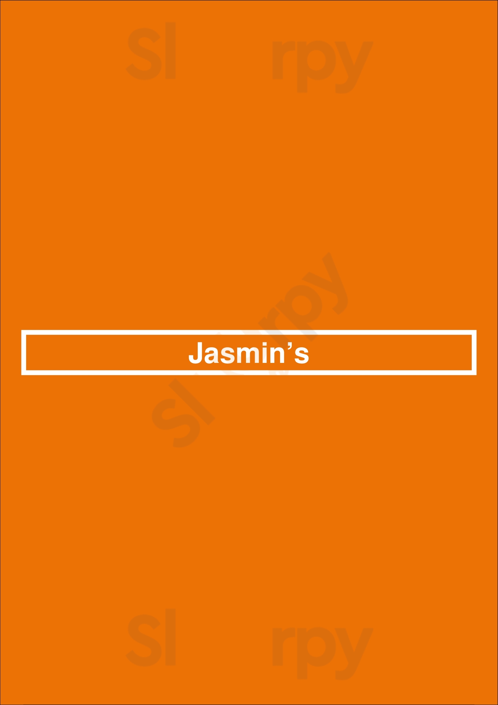 Jasmin’s Deventer Menu - 1