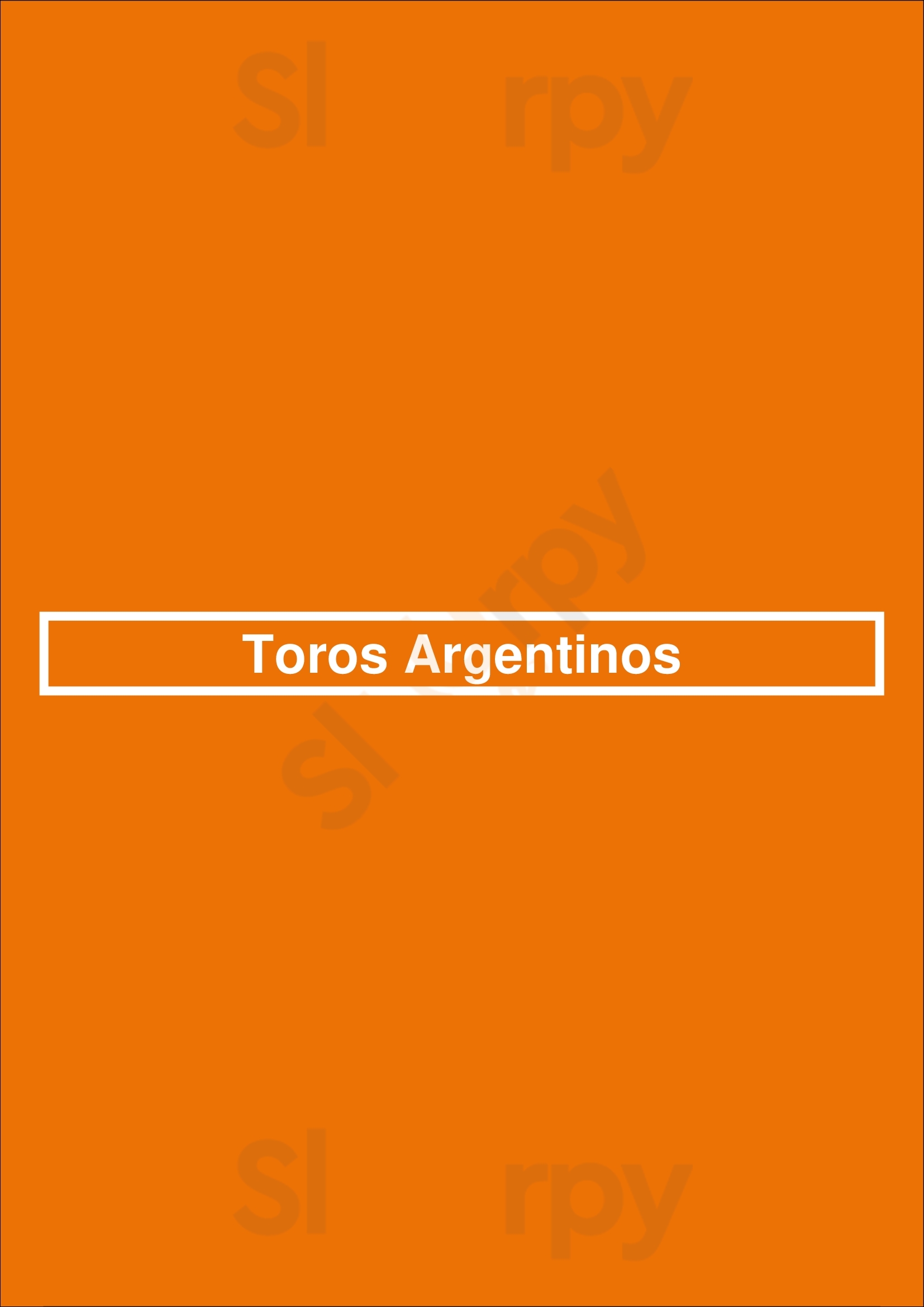 Toros Argentinos Rijswijk Menu - 1