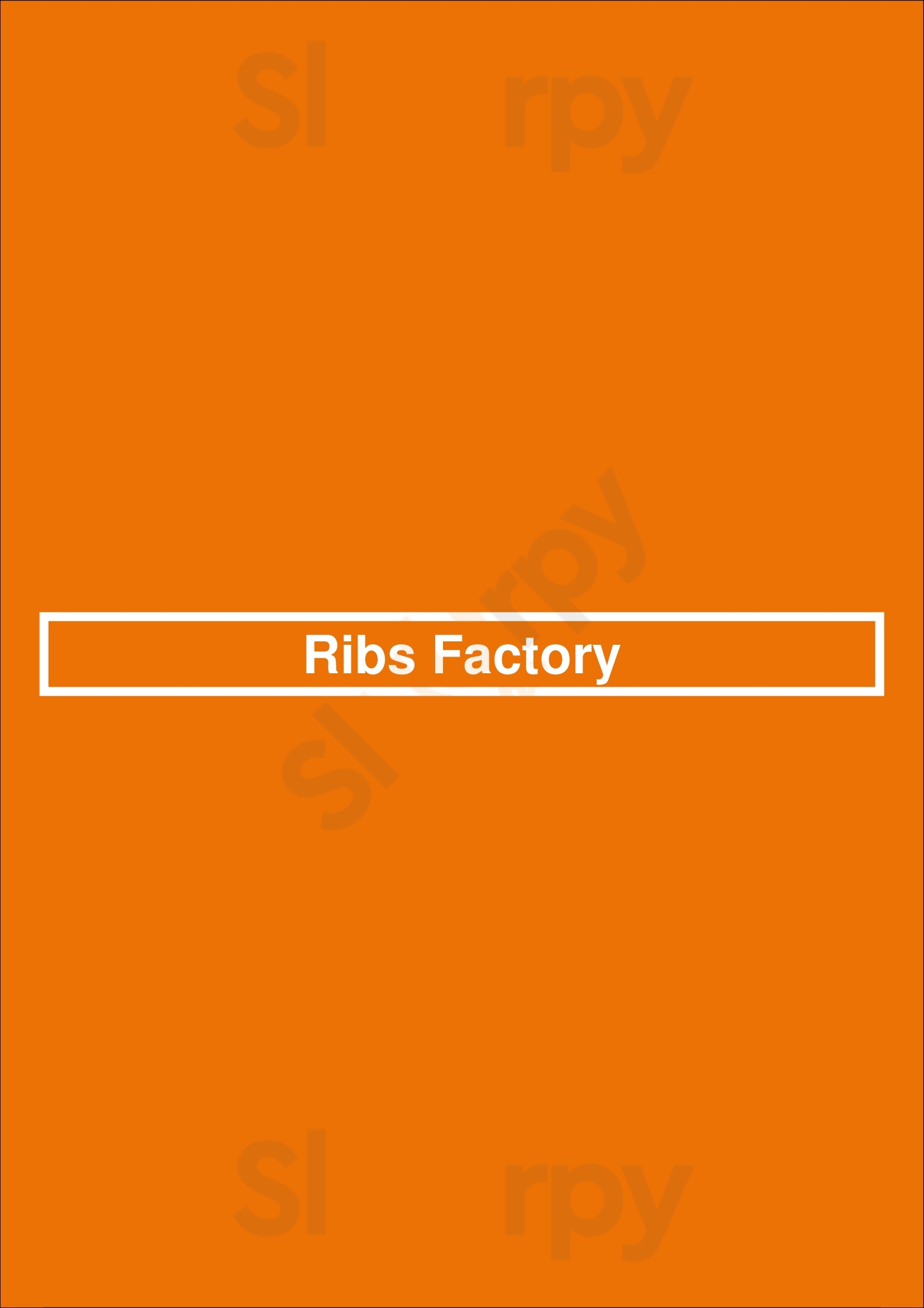 Ribs Factory Amersfoort Menu - 1