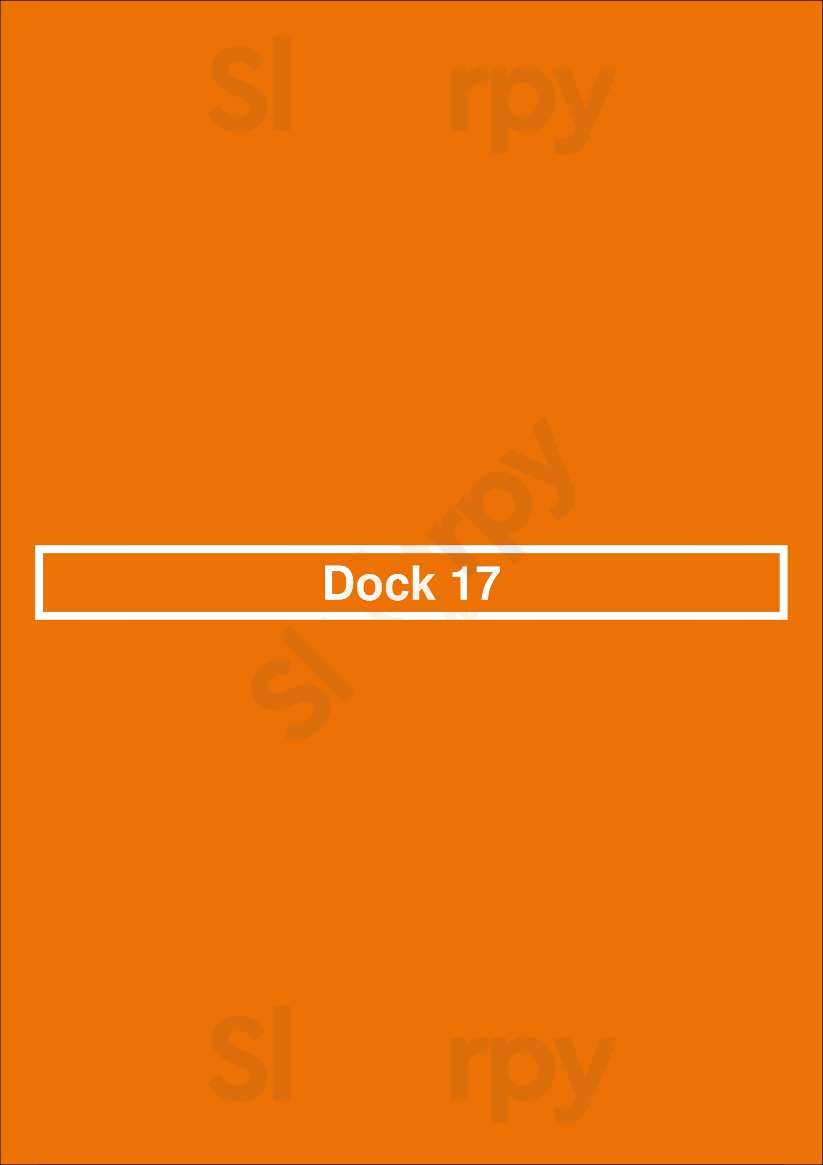 Dock 17 Nijmegen Menu - 1
