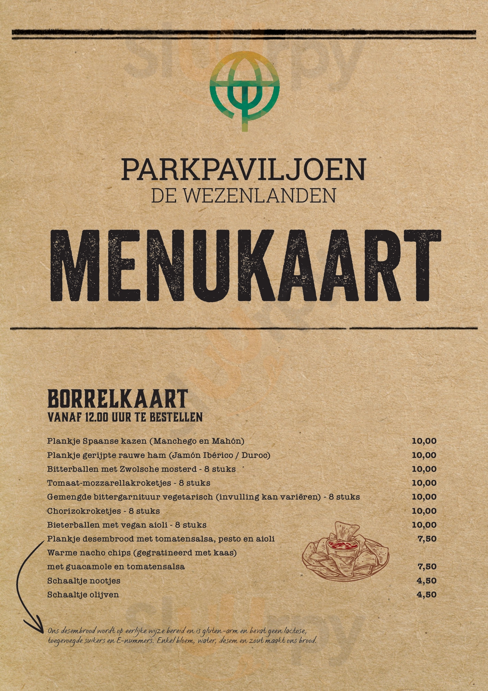 Parkpaviljoen De Wezenlanden Zwolle Menu - 1