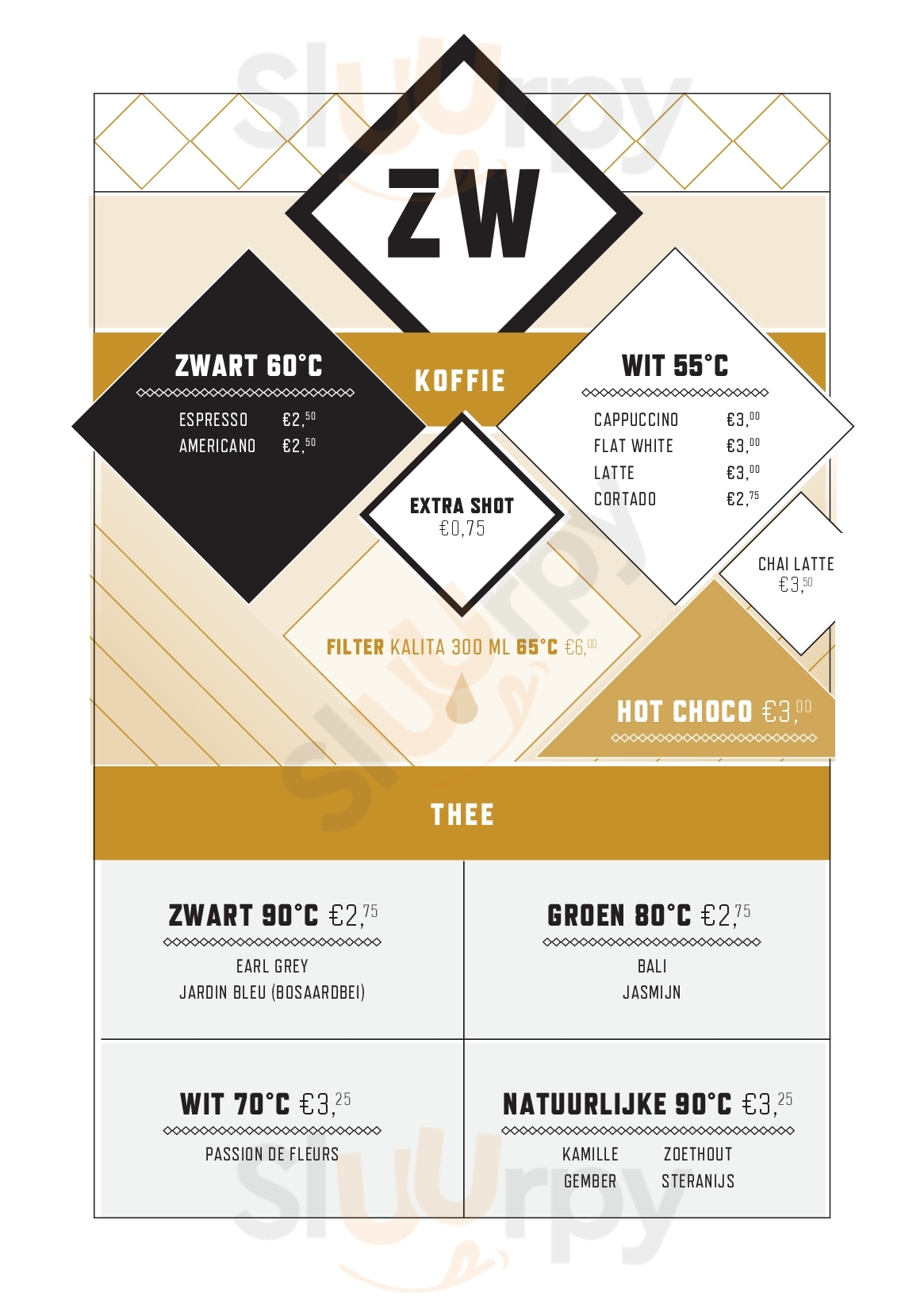 Zwartwit Koffie Eindhoven Menu - 1