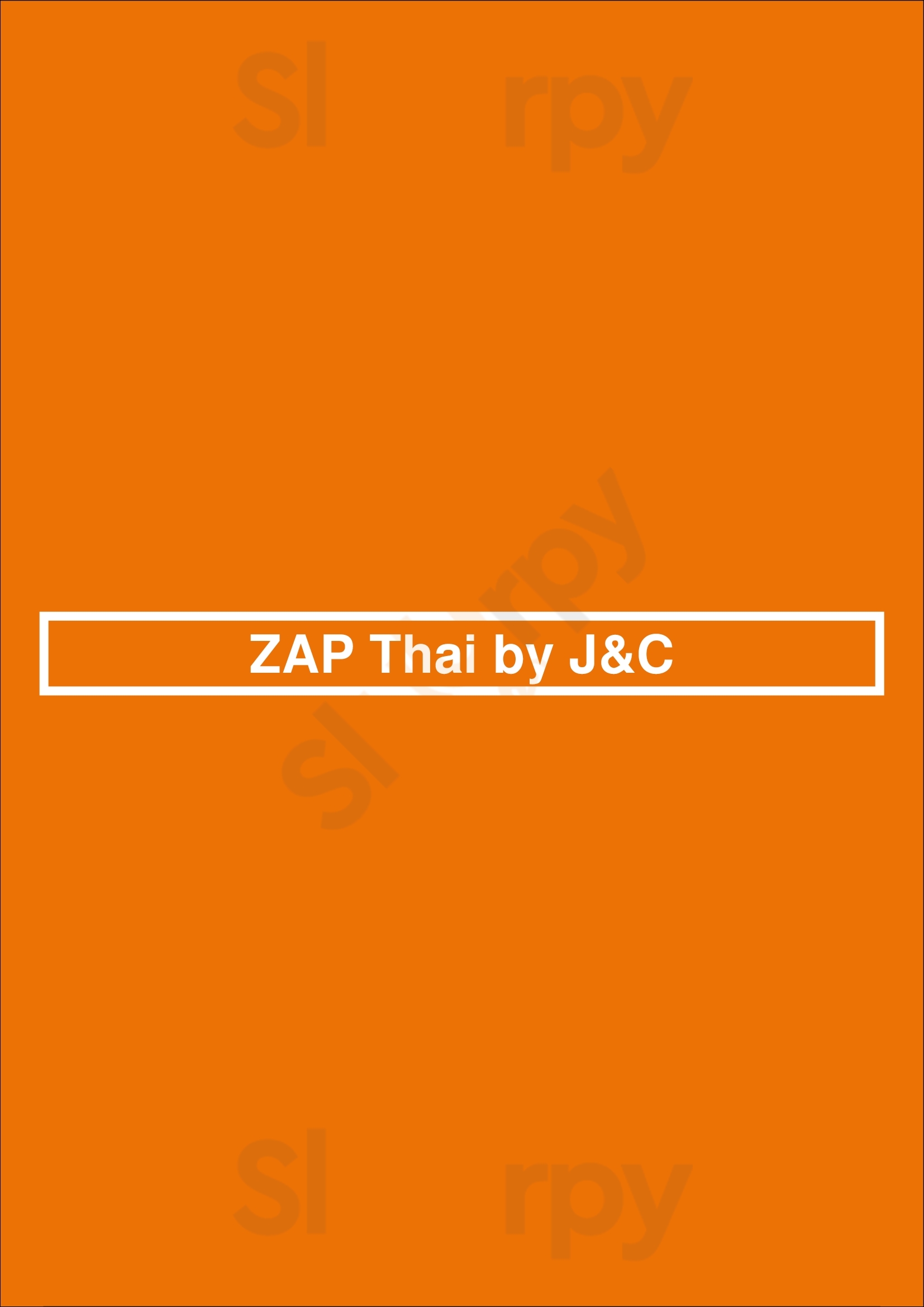 Zap Thai By J&c Haarlem Menu - 1
