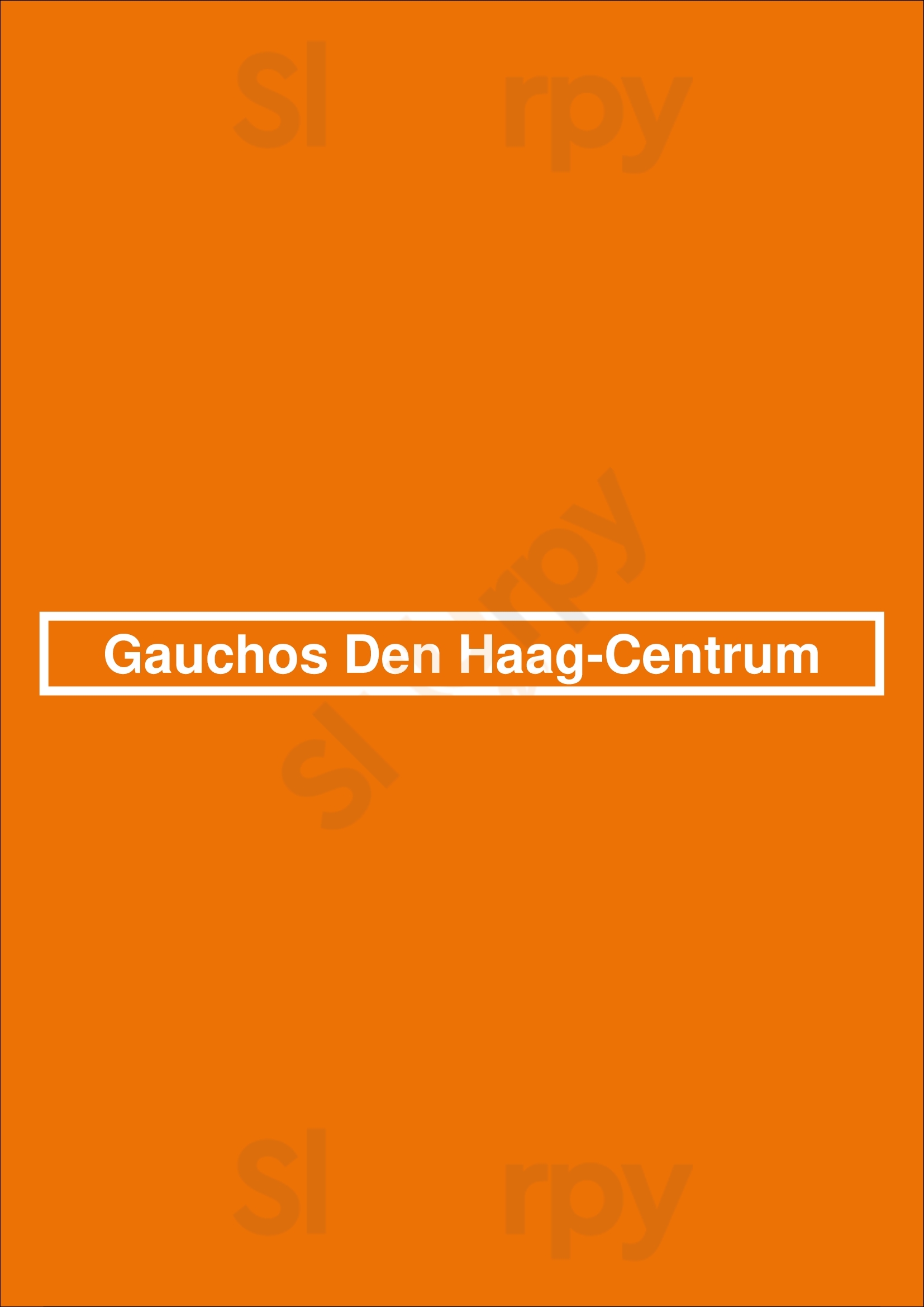 Gauchos Den Haag-centrum Den Haag Menu - 1