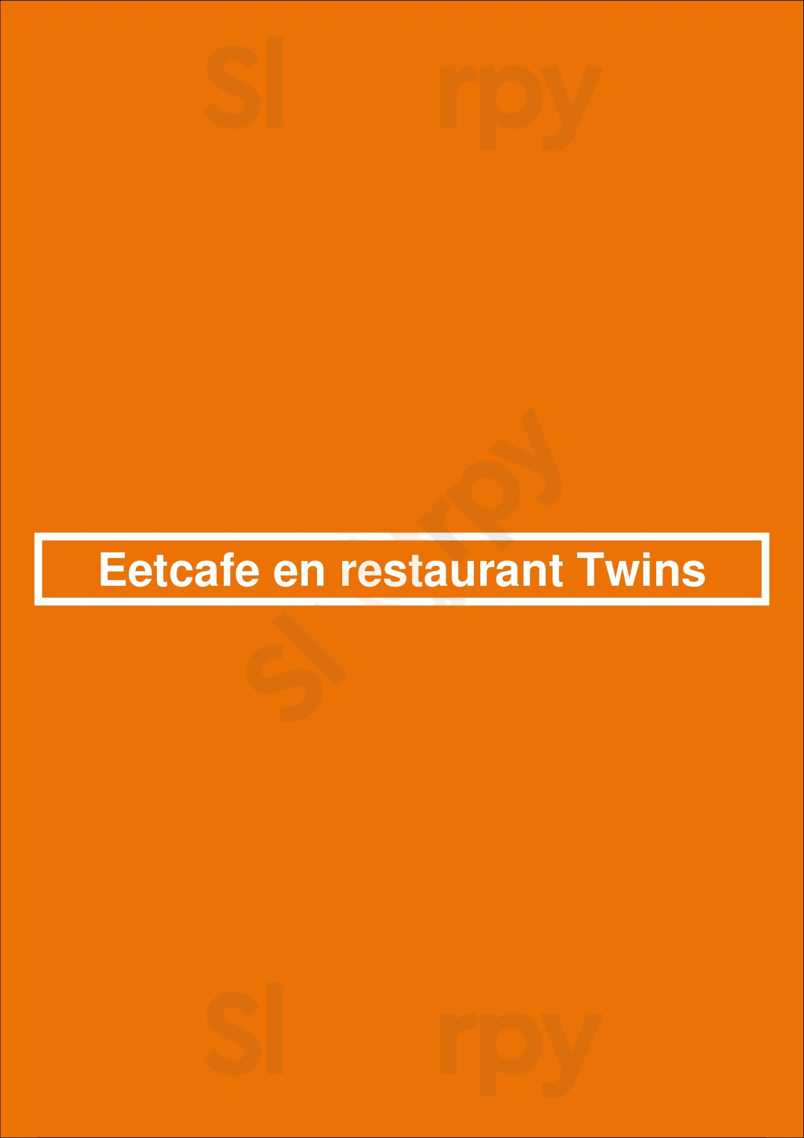 Eetcafe En Restaurant Twins Arnhem Menu - 1