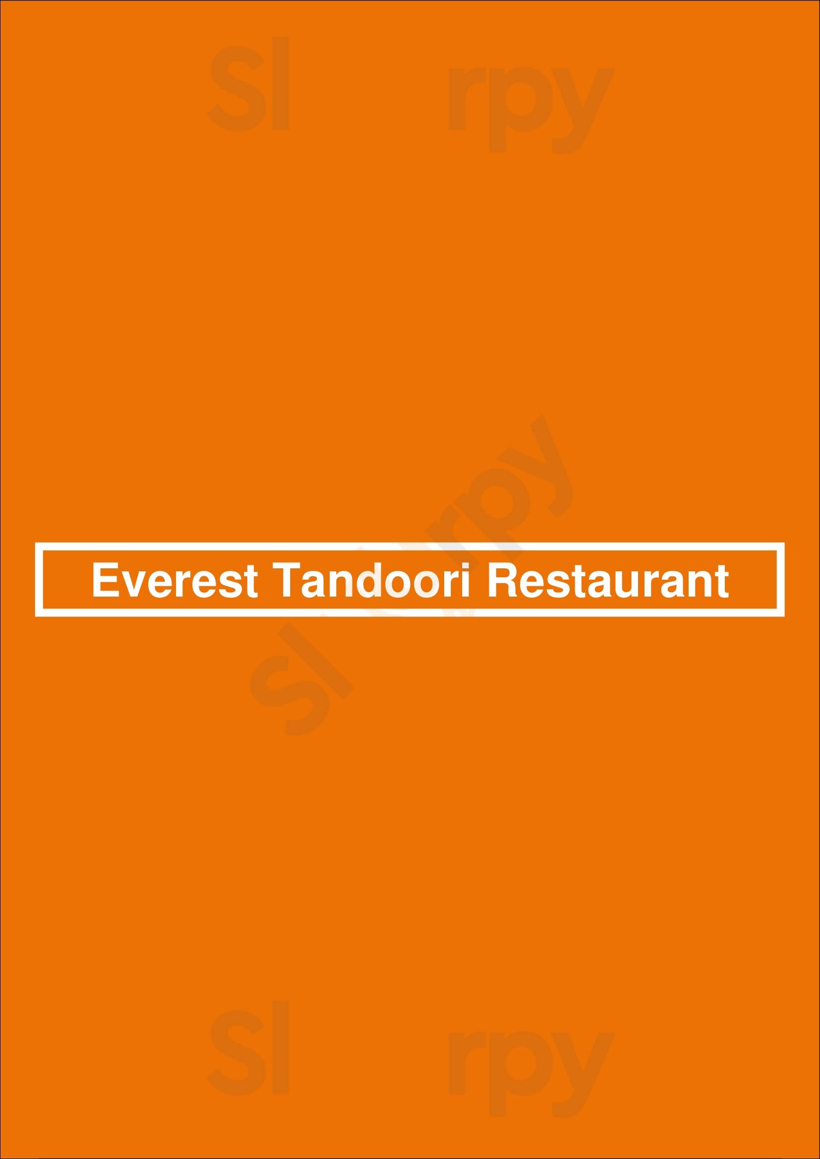 Everest Tandoori Restaurant Leiden Menu - 1