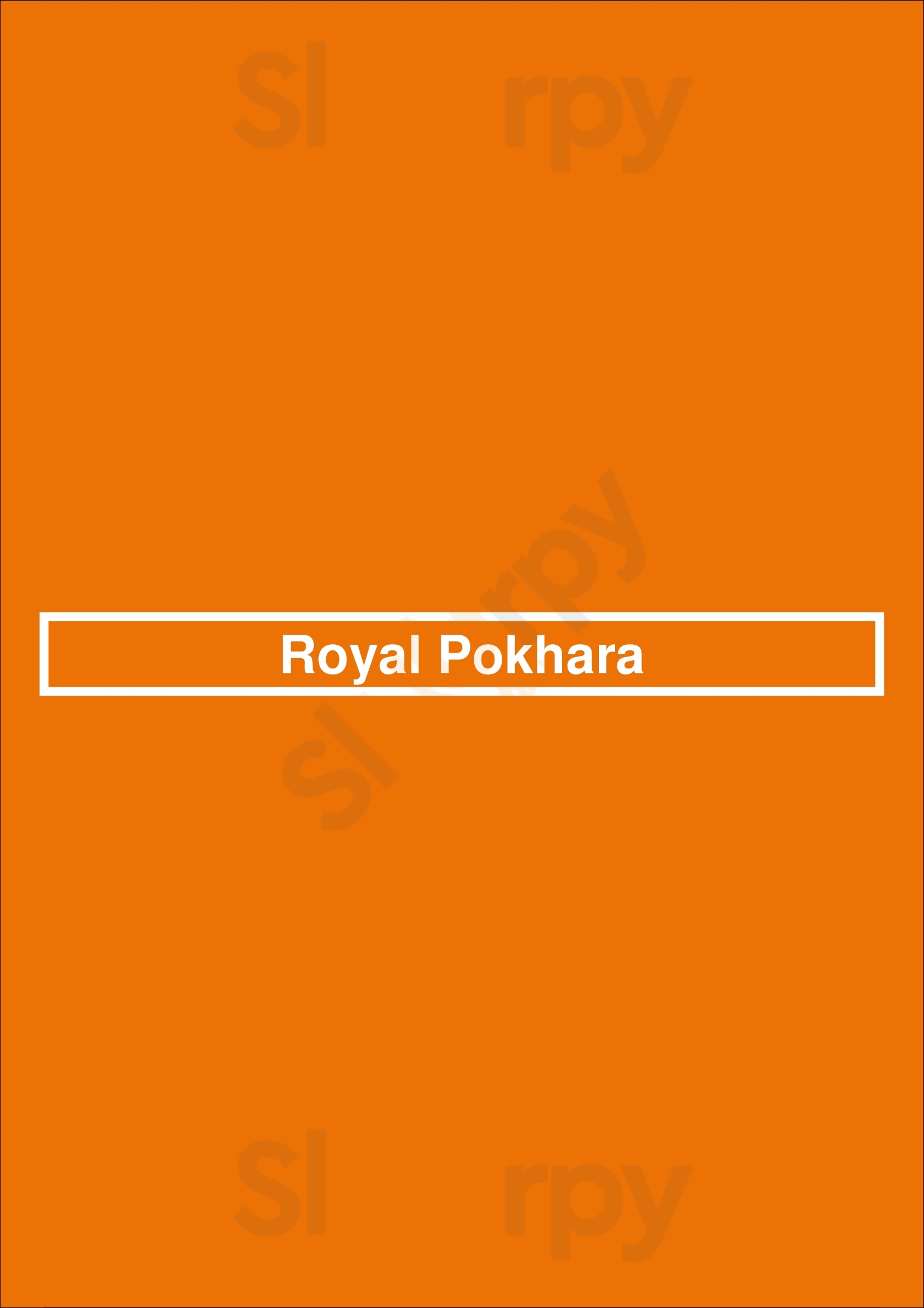 Royal Pokhara Haarlem Menu - 1