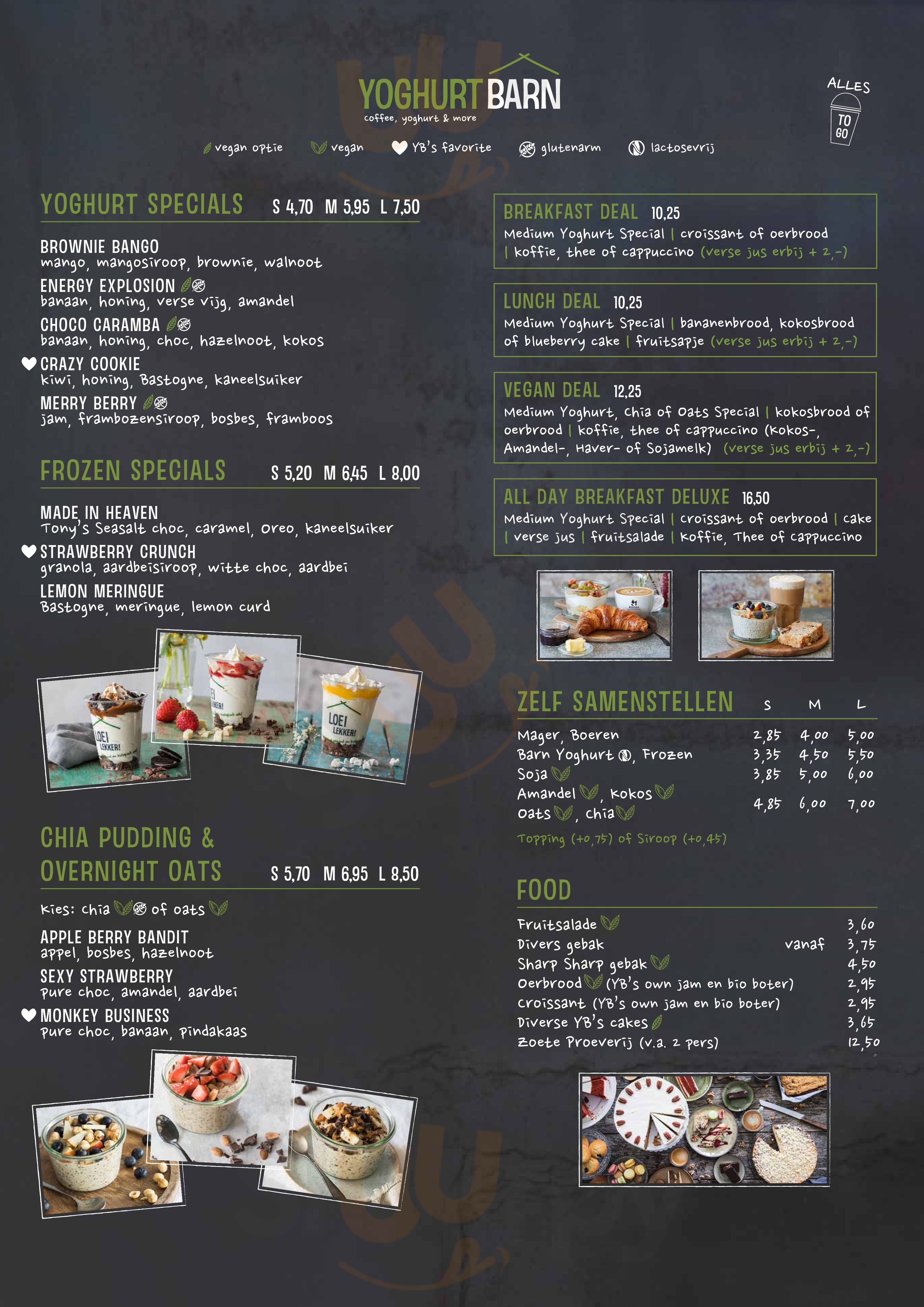 Yoghurt Barn Utrecht Utrecht Menu - 1