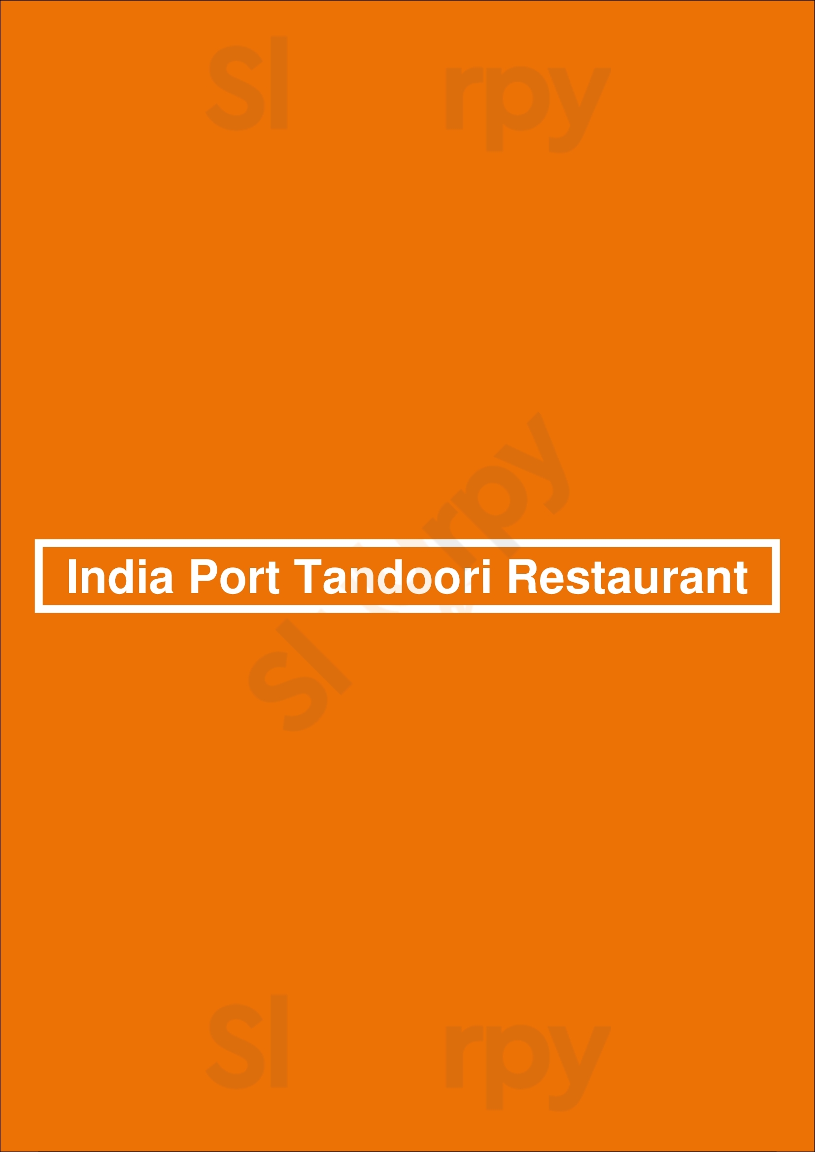 India Port Tandoori Restaurant Utrecht Menu - 1