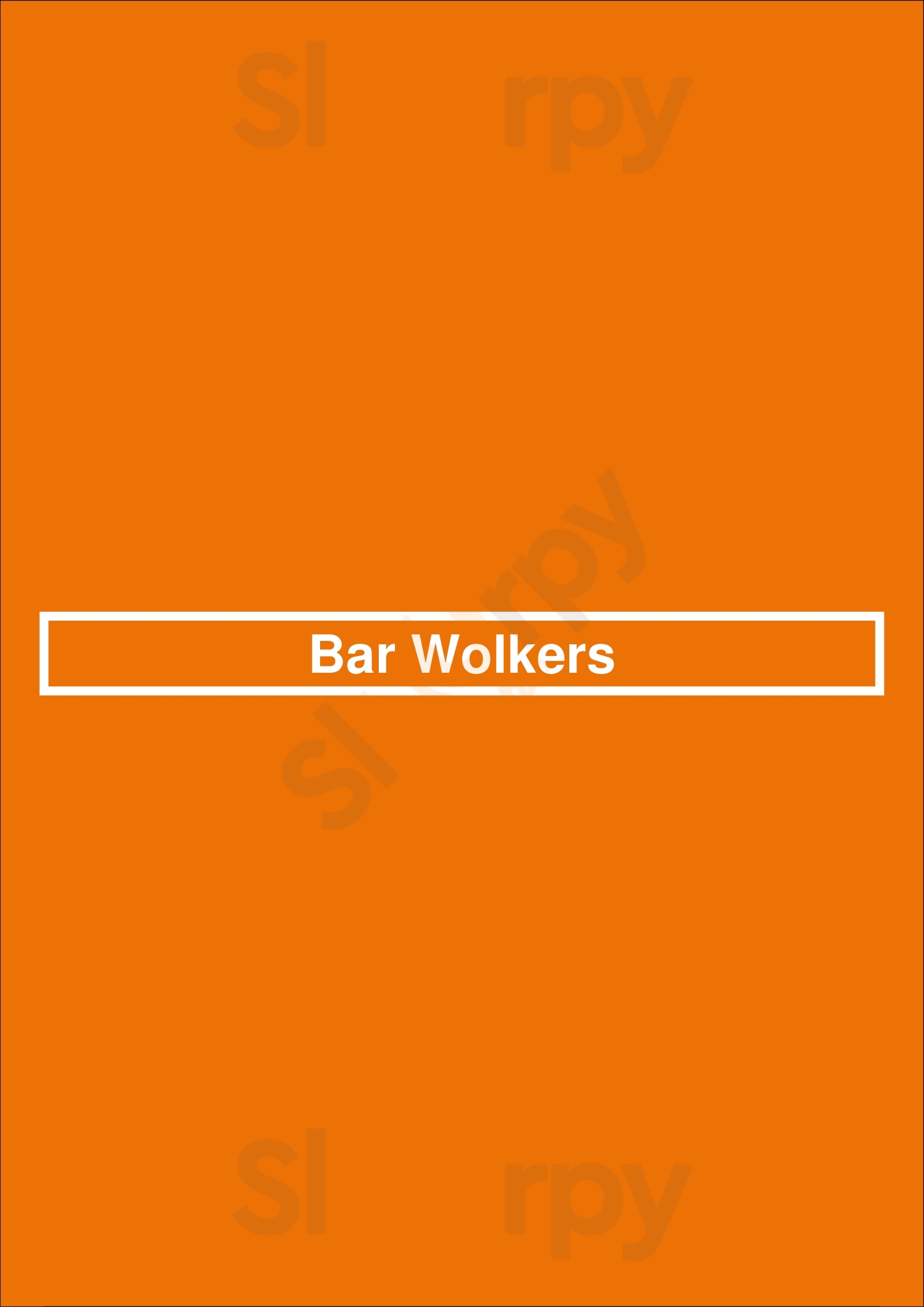 Bar Wolkers Haarlem Menu - 1
