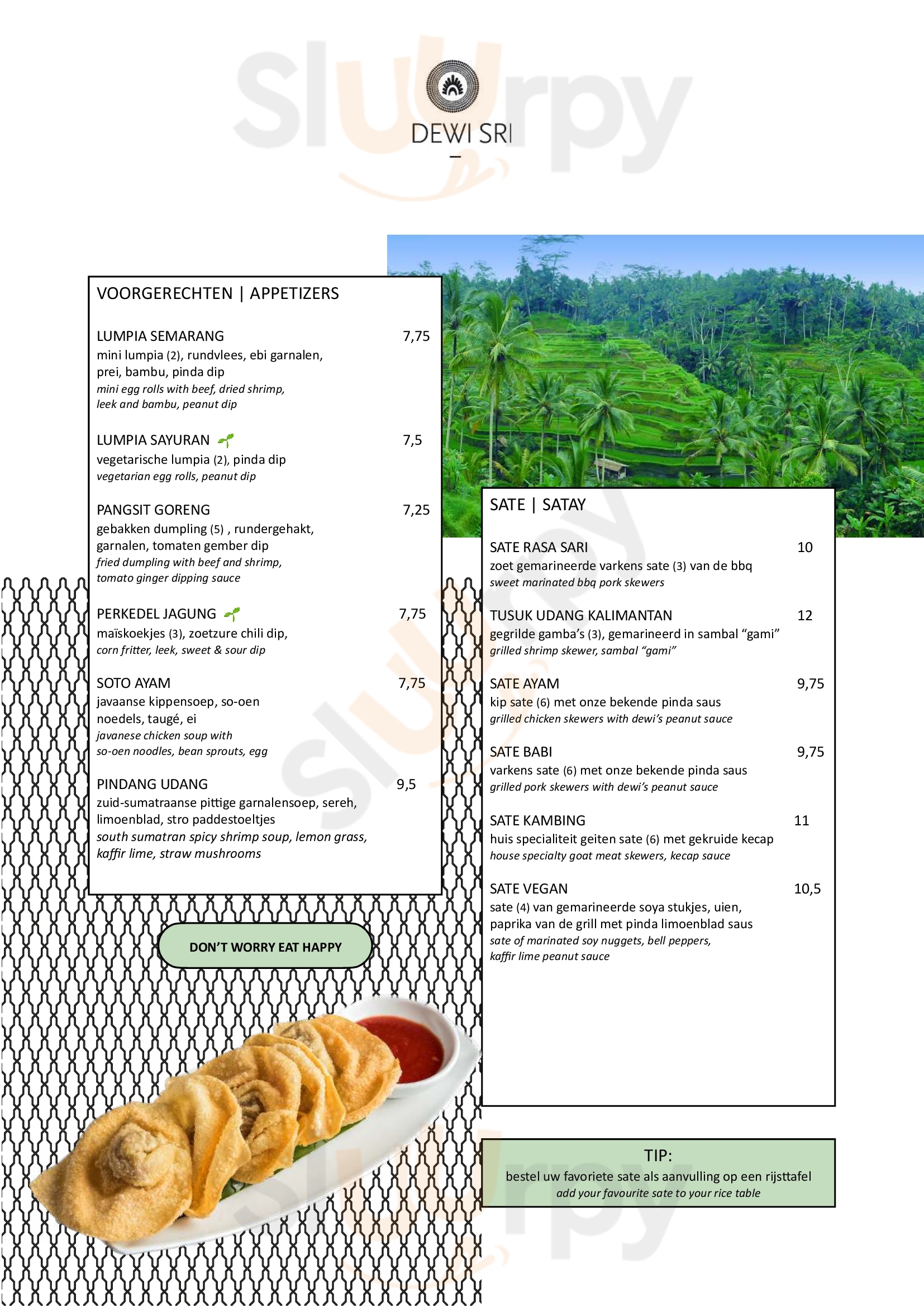 Dewi Sri Rotterdam Menu - 1