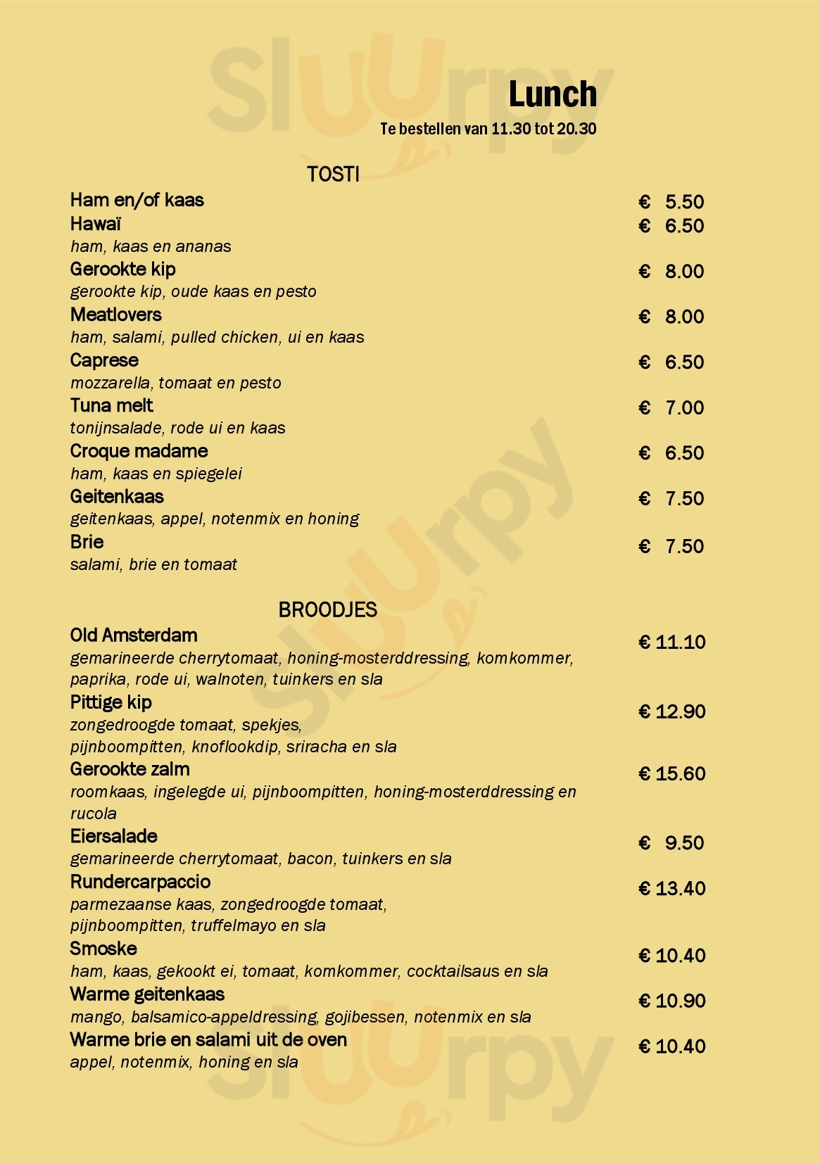 Het Voske Breda Menu - 1