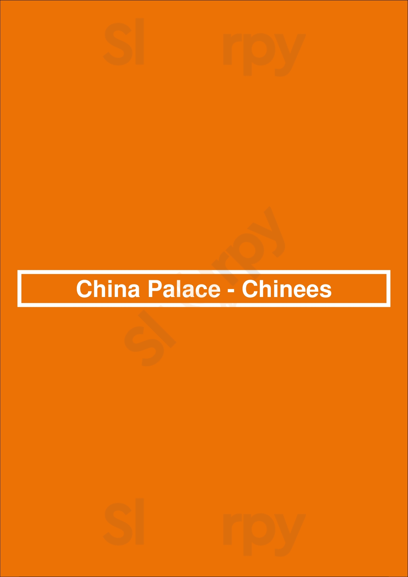 China Palace - Chinees Zwolle Menu - 1