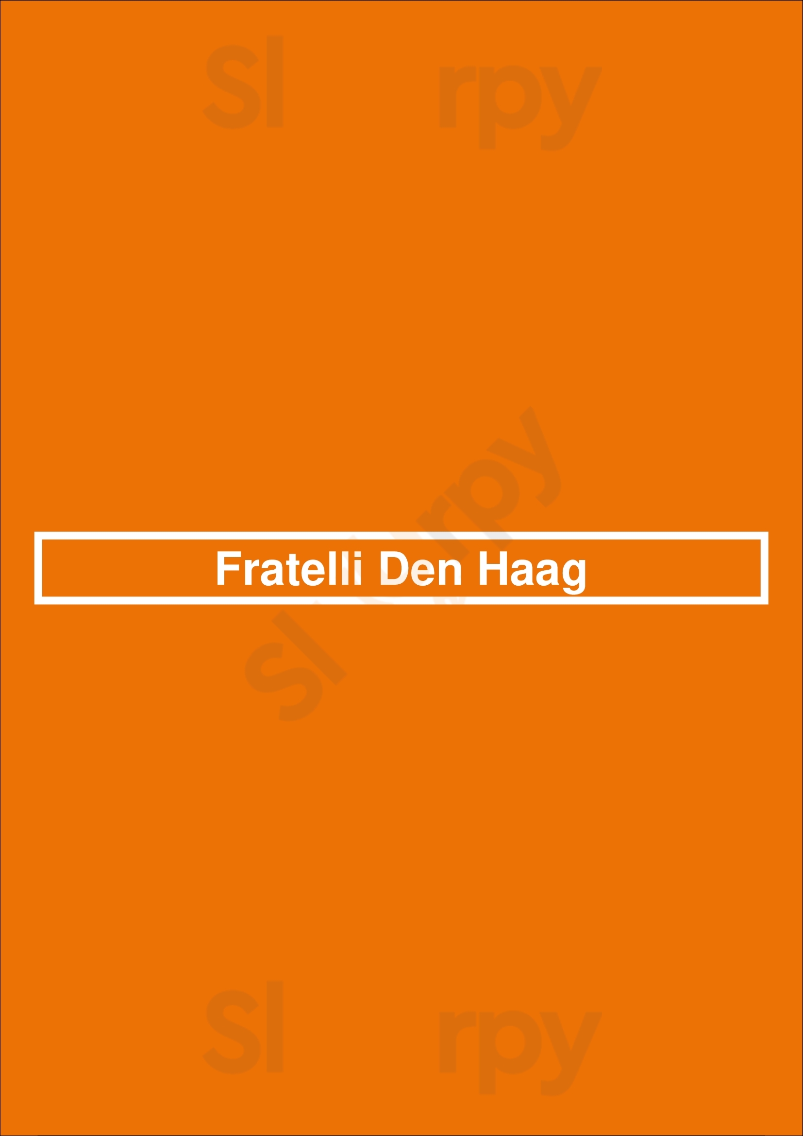 Fratelli Den Haag Den Haag Menu - 1