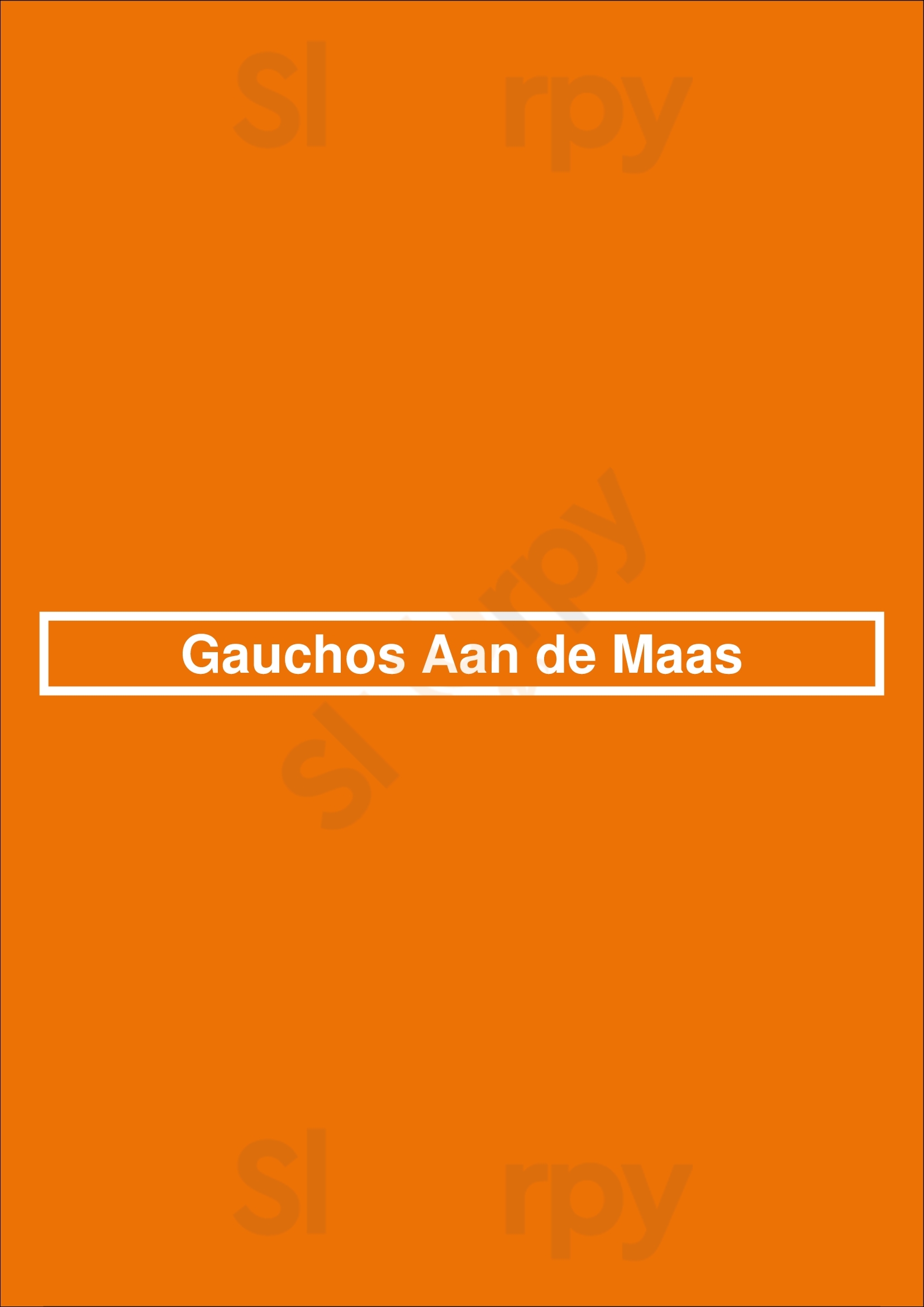 Gauchos Aan De Maas Rotterdam Menu - 1