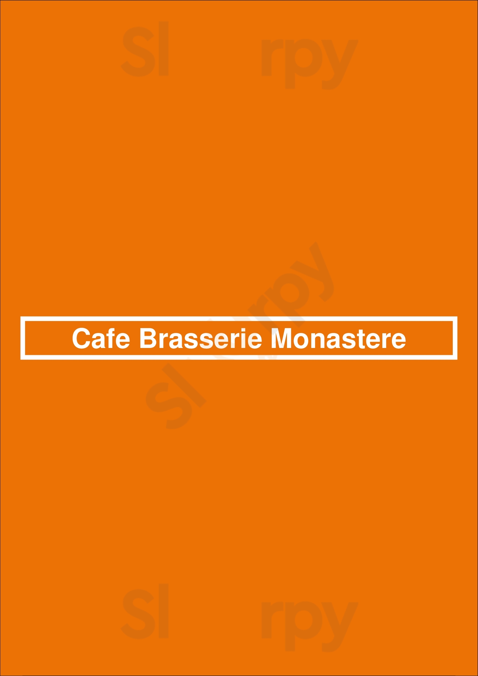 Cafe Brasserie Monastere Delft Menu - 1