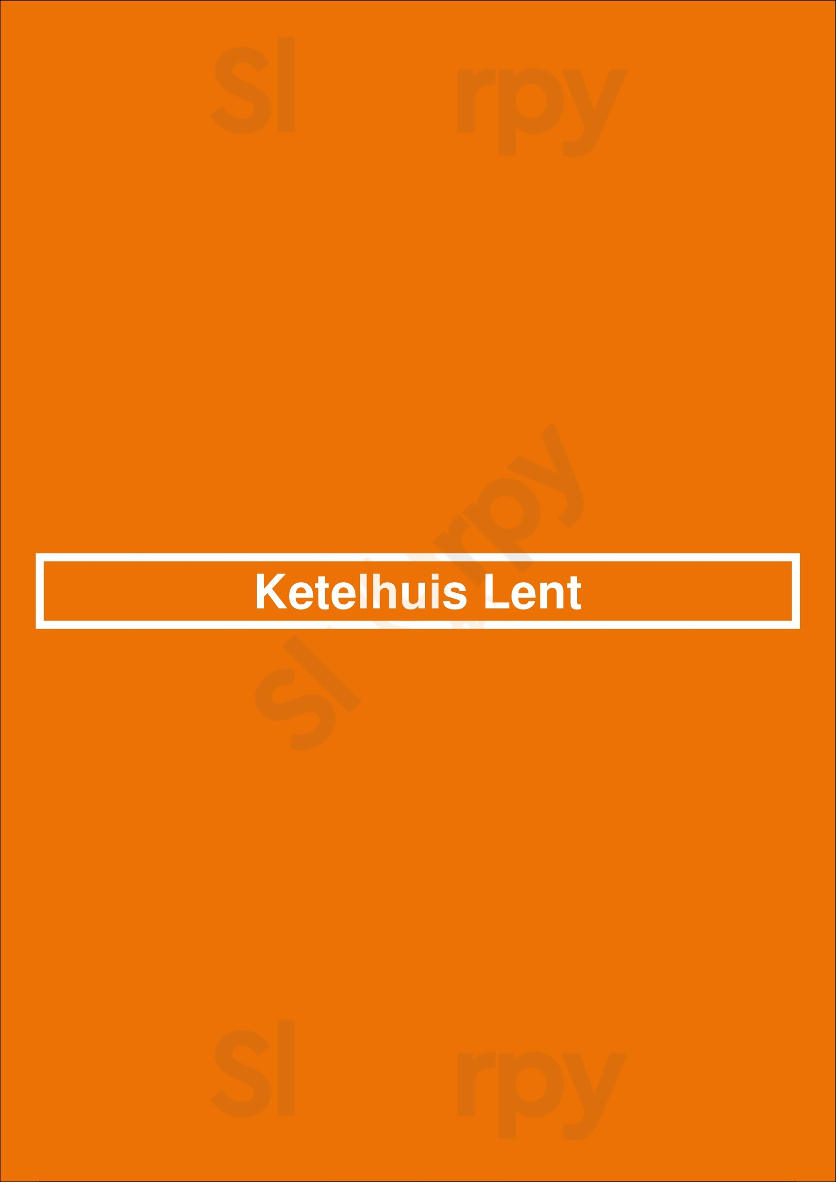 Ketelhuis Lent Nijmegen Menu - 1