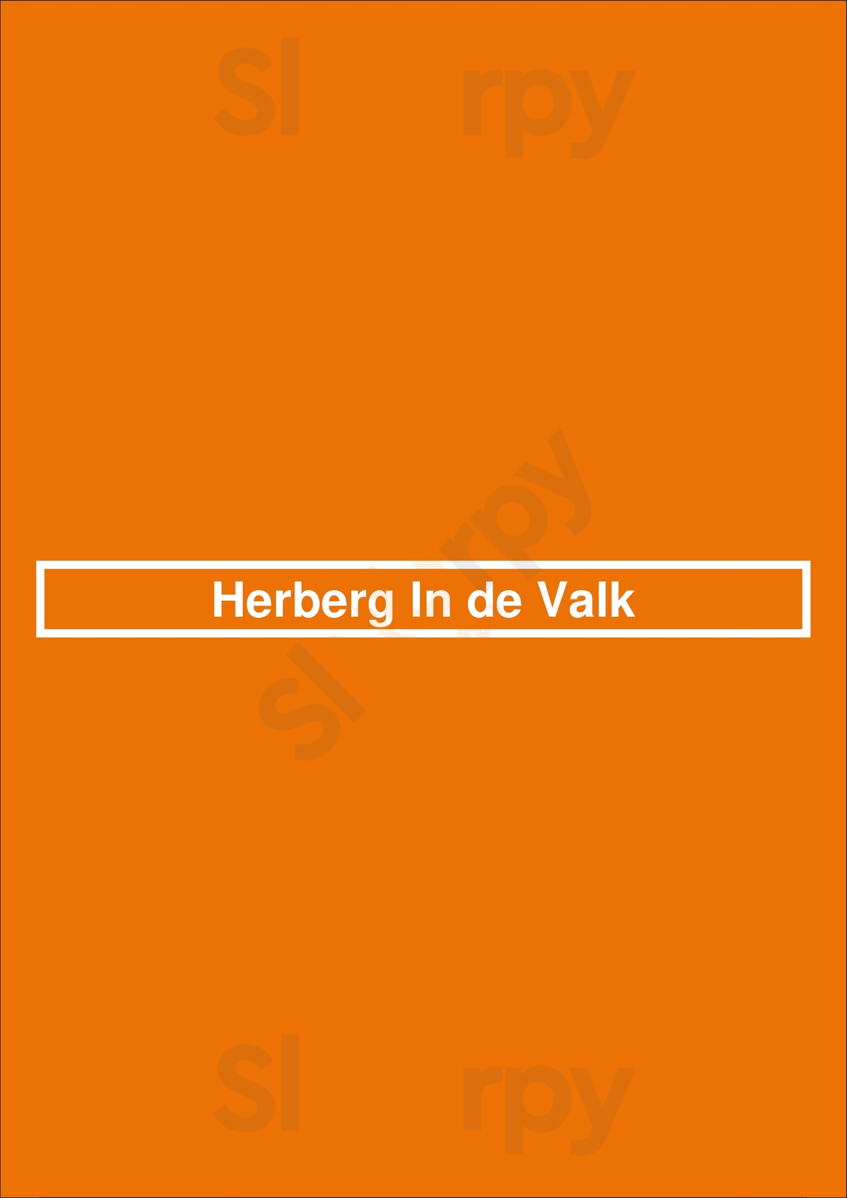 Herberg In De Valk Groningen Menu - 1