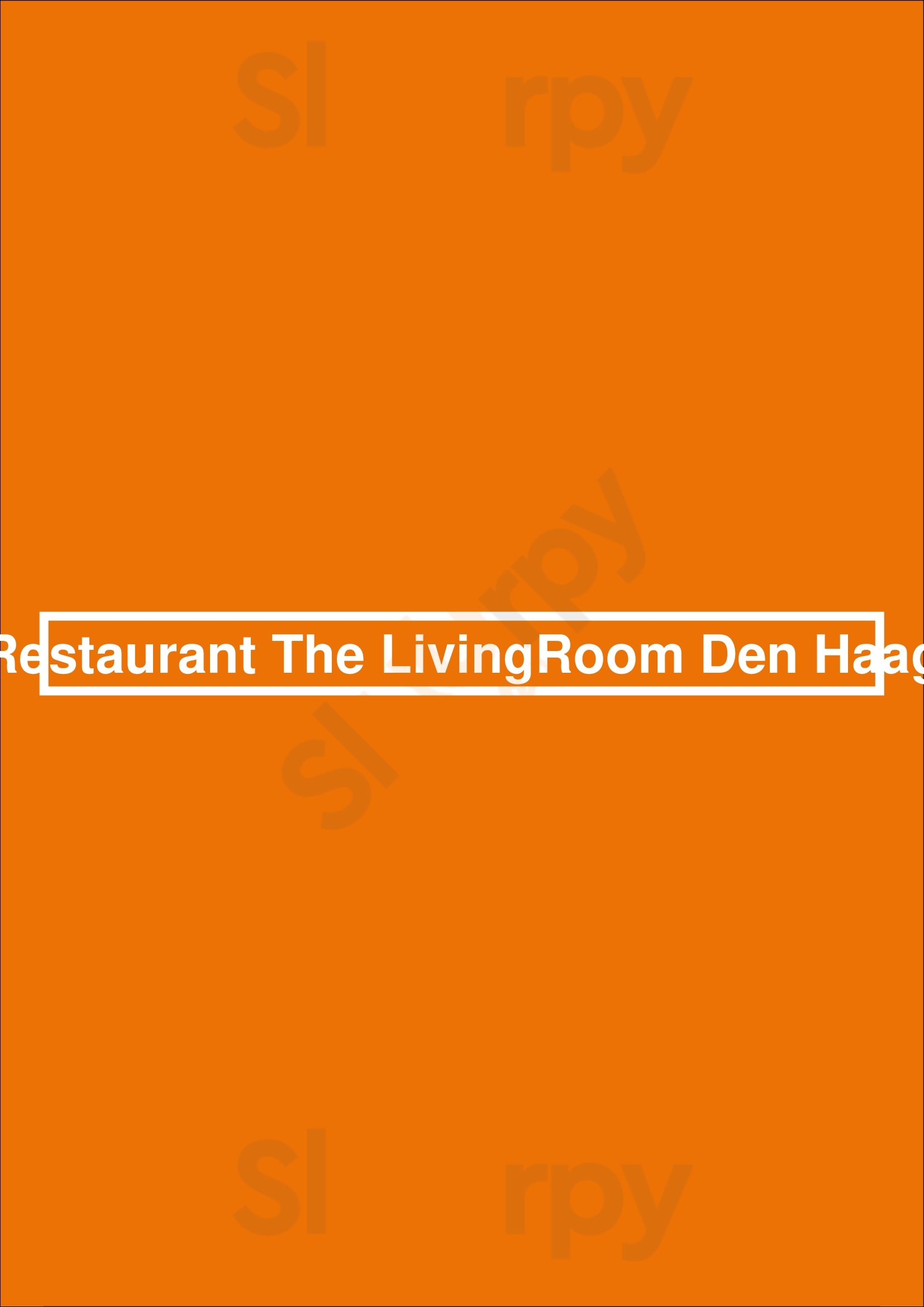 Restaurant The Livingroom Den Haag Den Haag Menu - 1