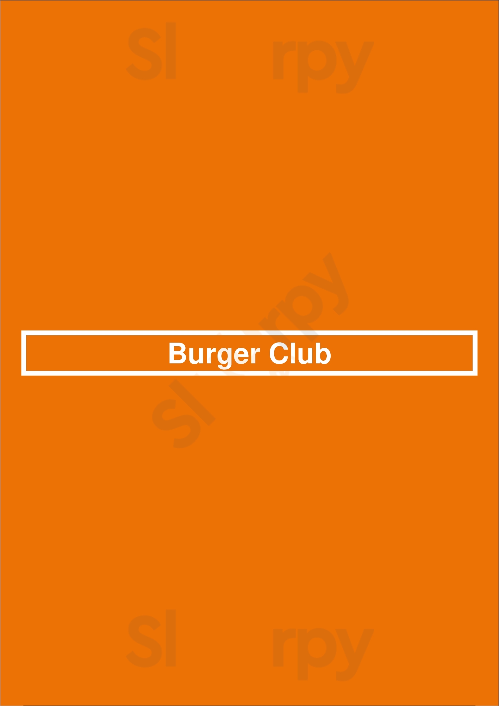Burger Club Rotterdam Menu - 1