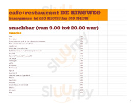 Restaurant De Ringweg menu