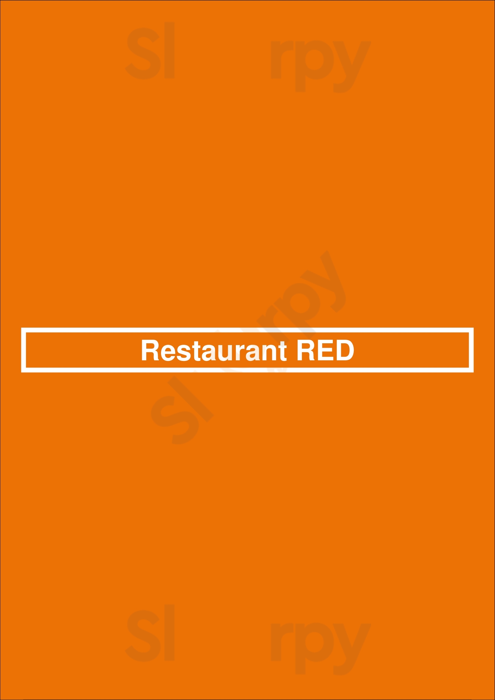 Restaurant Red Amsterdam Menu - 1