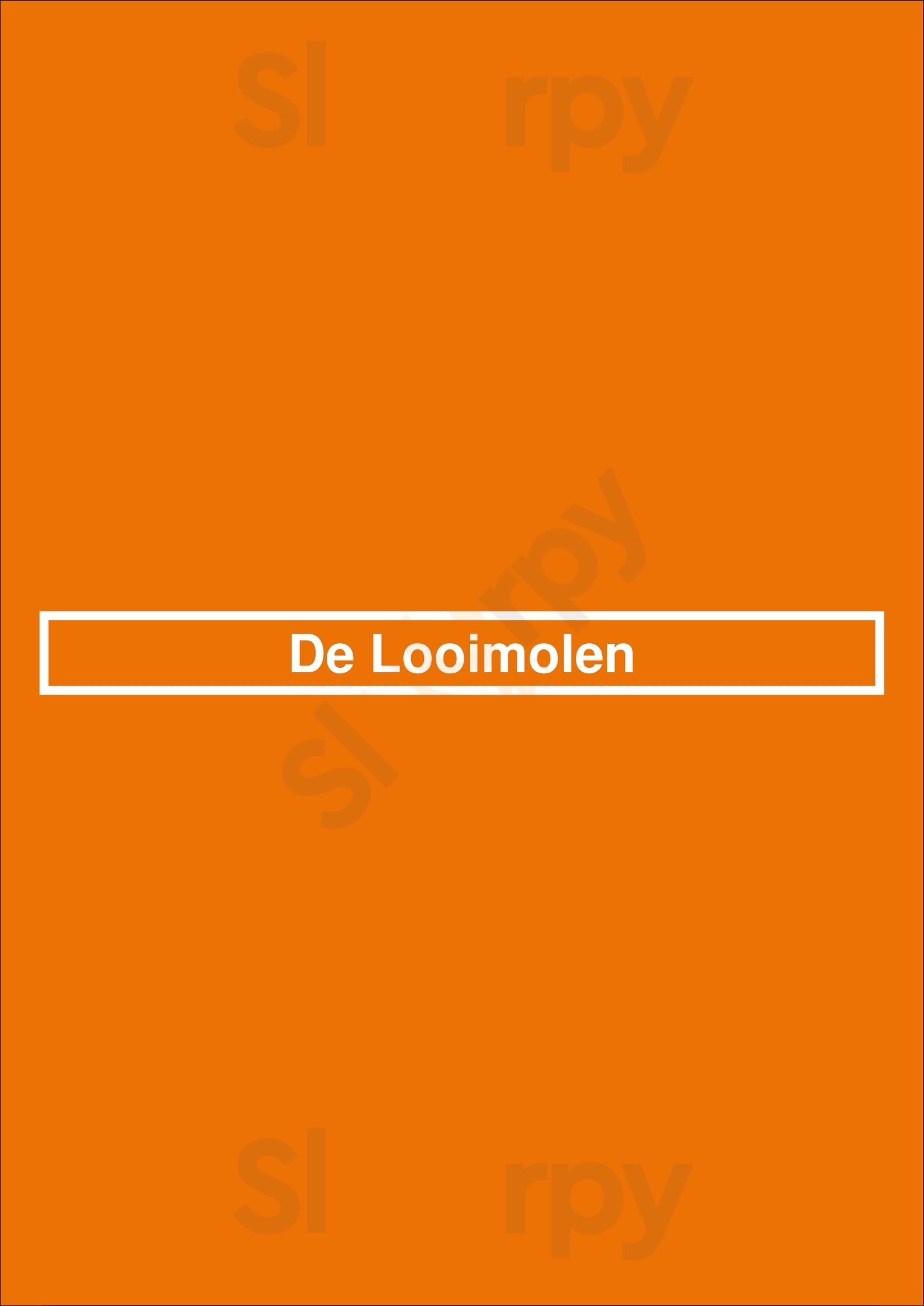 De Looimolen Nijmegen Menu - 1