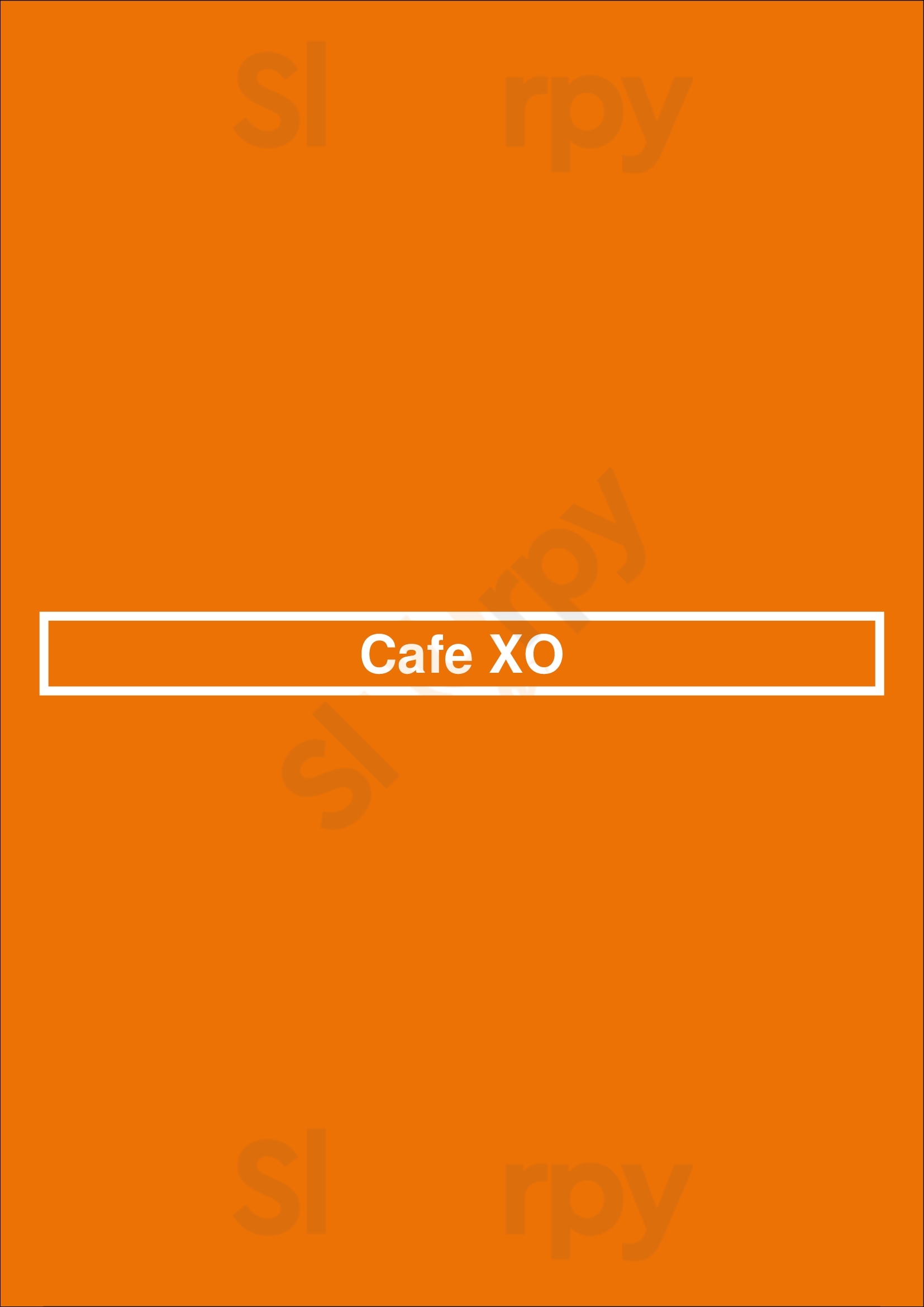Cafe Xo Haarlem Menu - 1