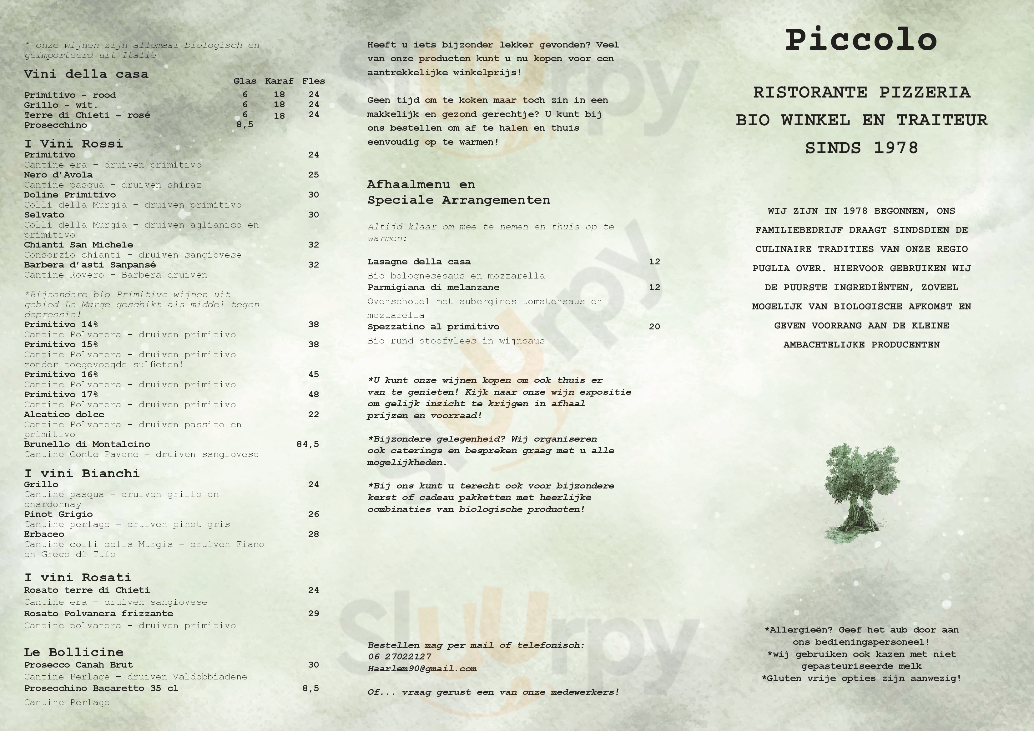 Ristorante Ora Haarlem Menu - 1