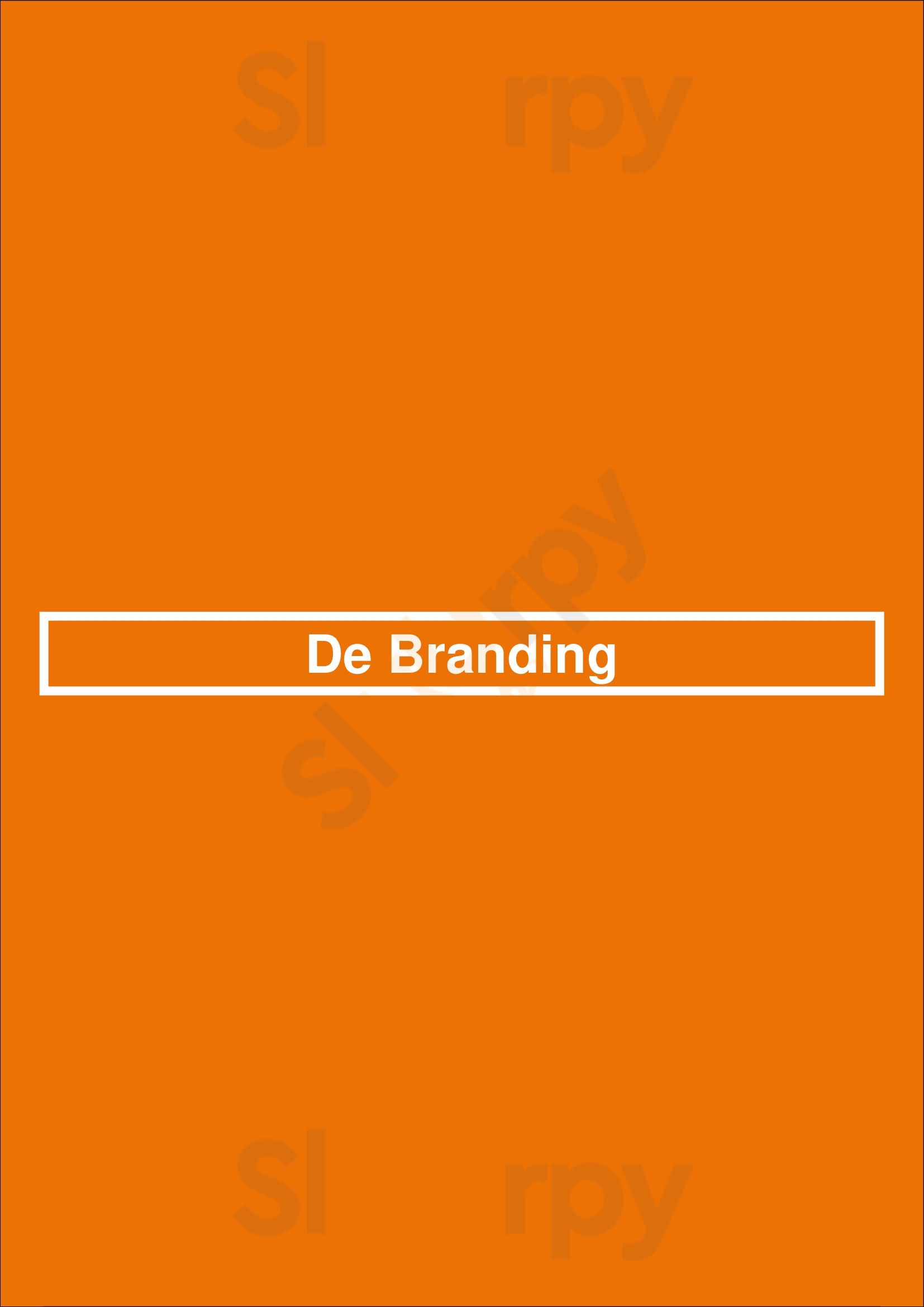 De Branding Utrecht Menu - 1