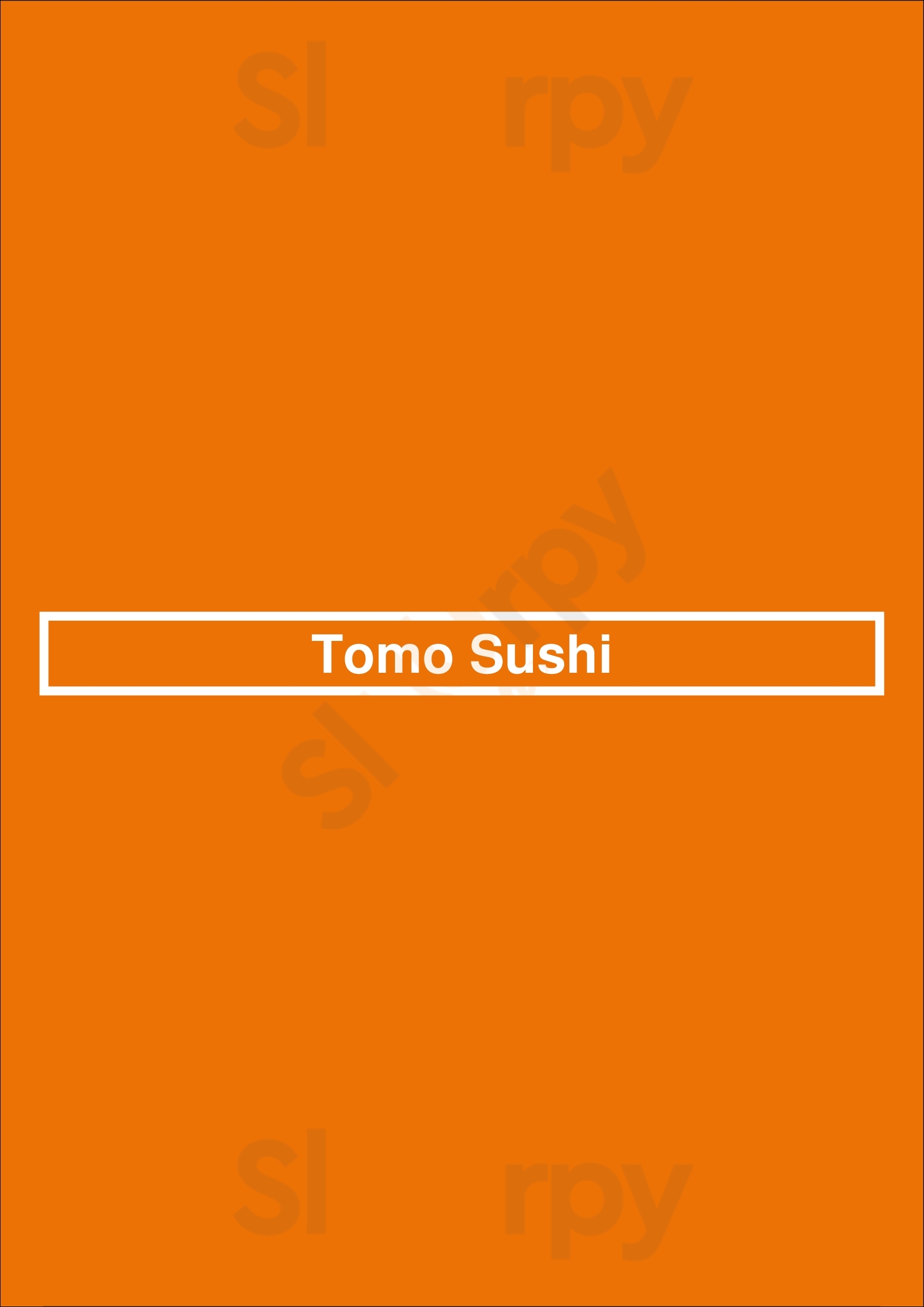 Tomo Sushi Amsterdam Menu - 1
