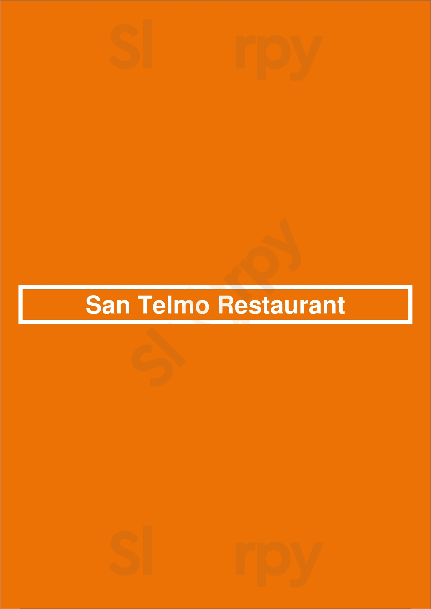 San Telmo Restaurant Den Haag Menu - 1