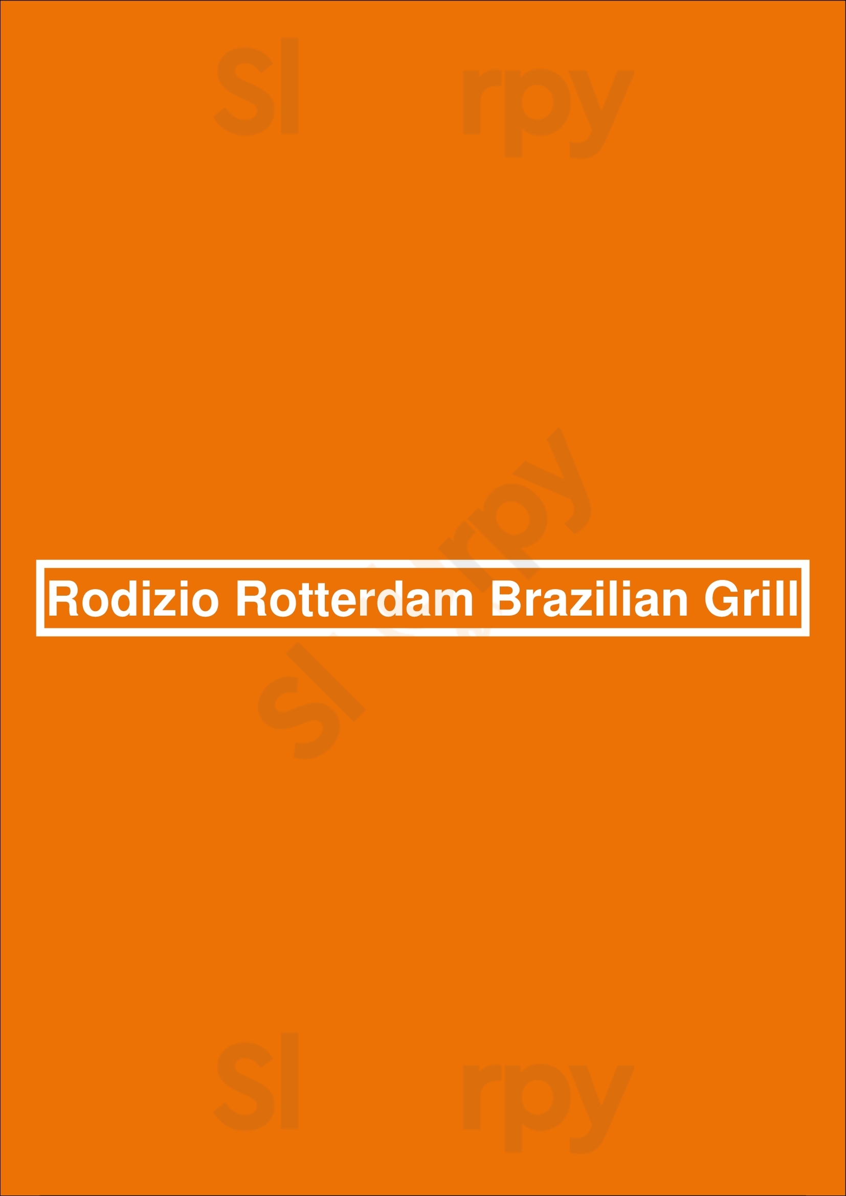 Rodizio Rotterdam Brazilian Grill Rotterdam Menu - 1