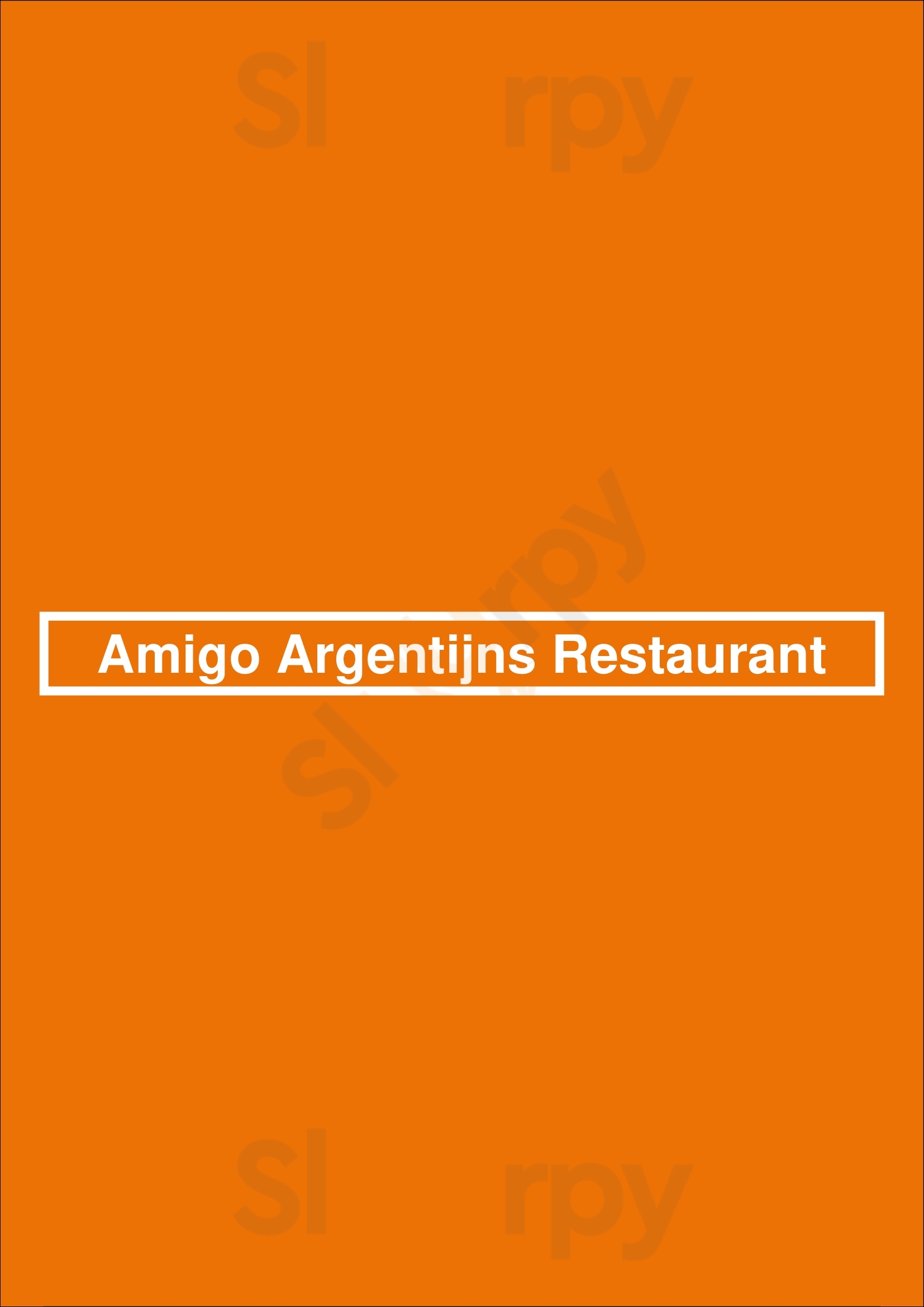 Amigo Argentijns Restaurant Amsterdam Menu - 1