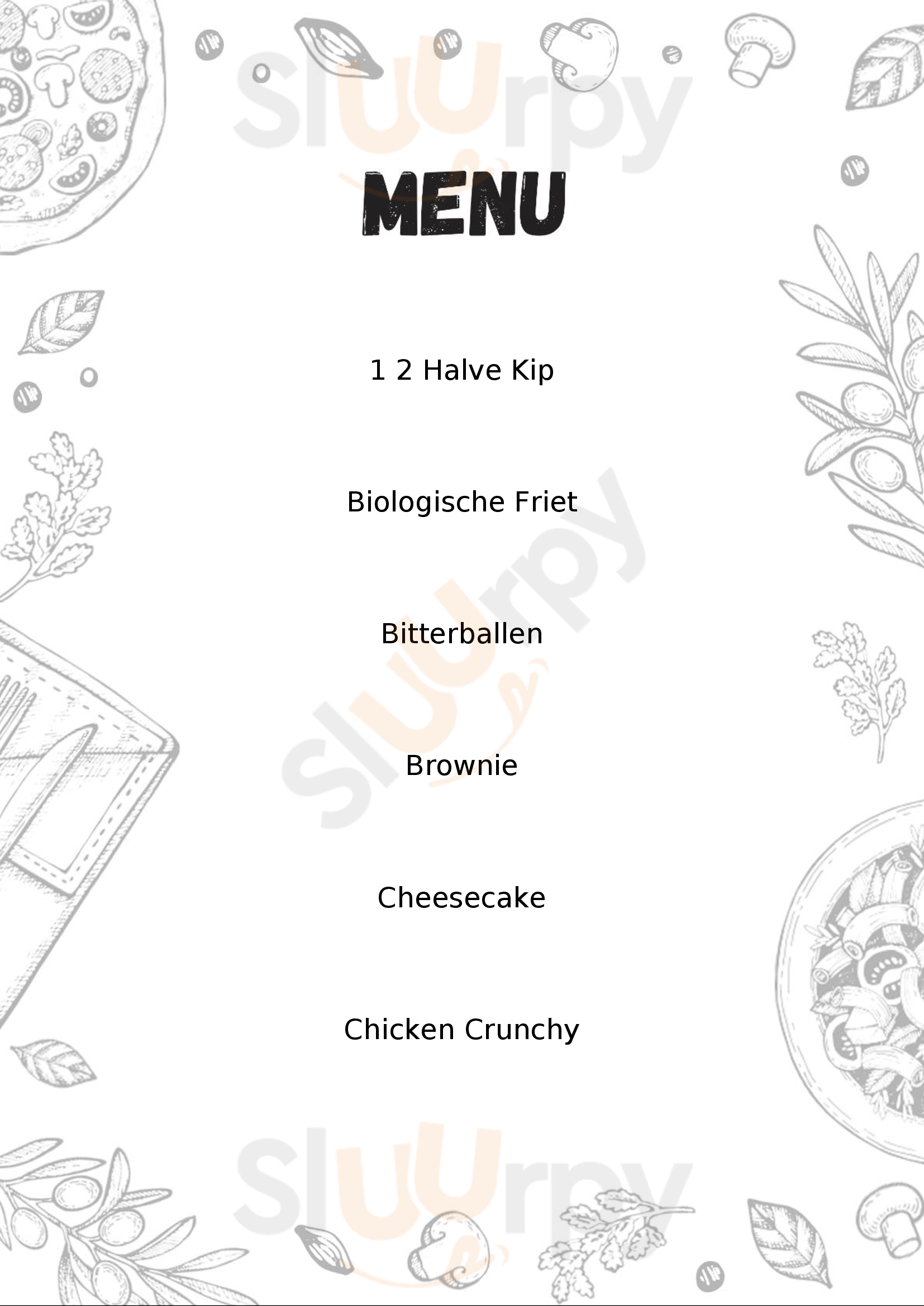 Van't Spit Amsterdam Menu - 1