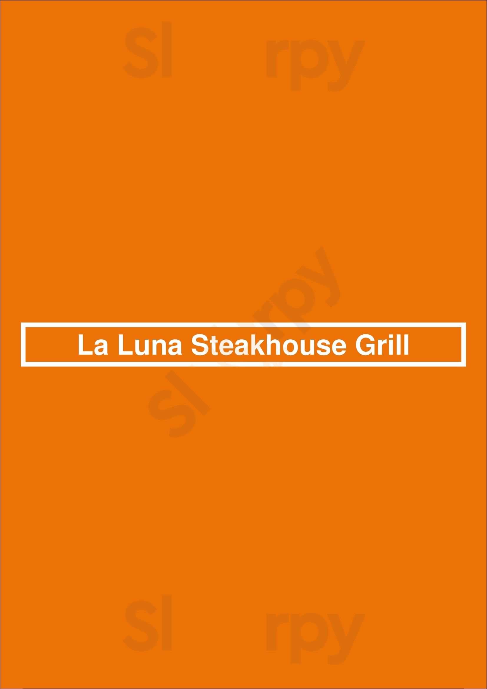 La Luna Steakhouse Grill Amsterdam Menu - 1