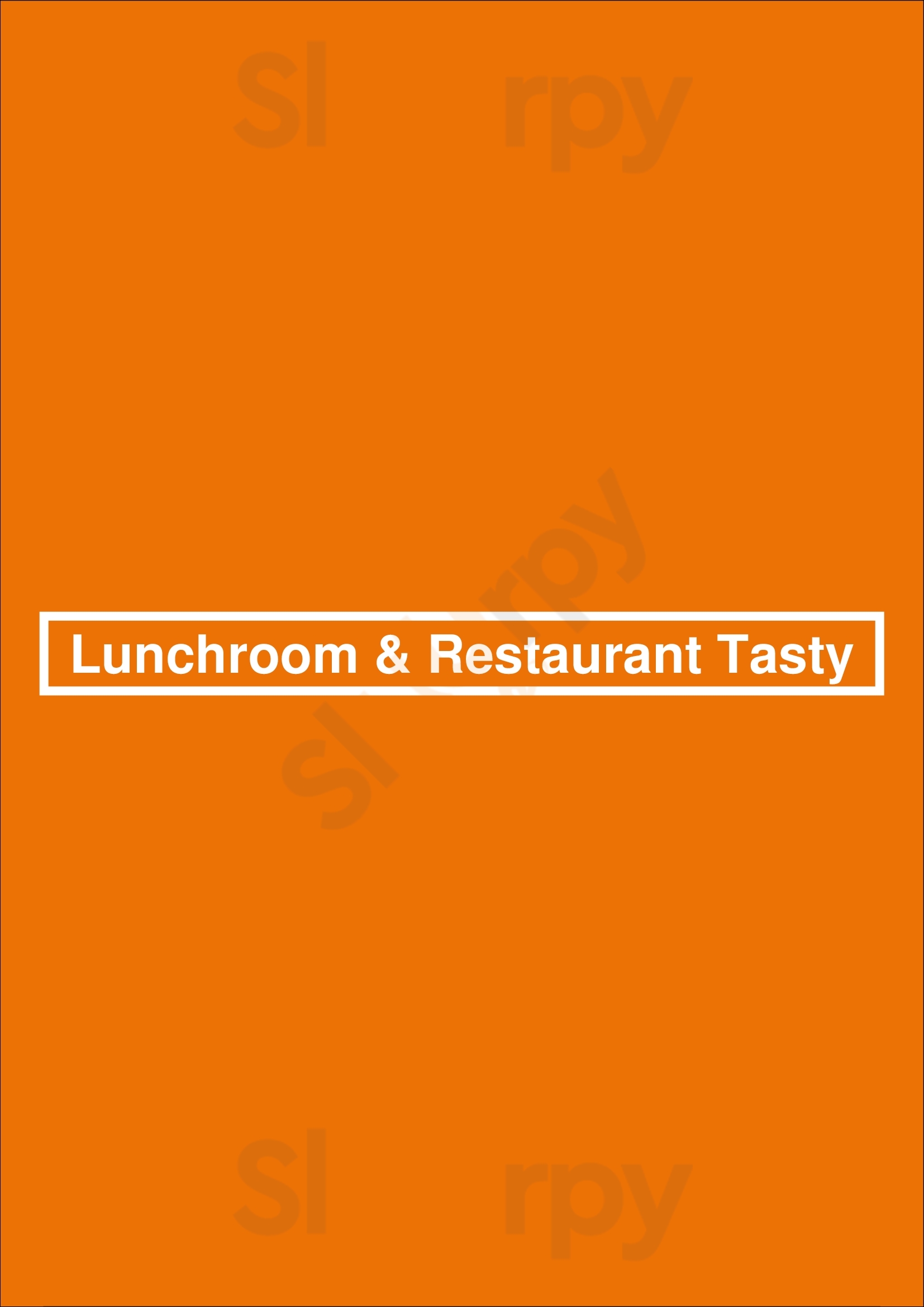 Lunchroom & Restaurant Tasty Den Haag Menu - 1