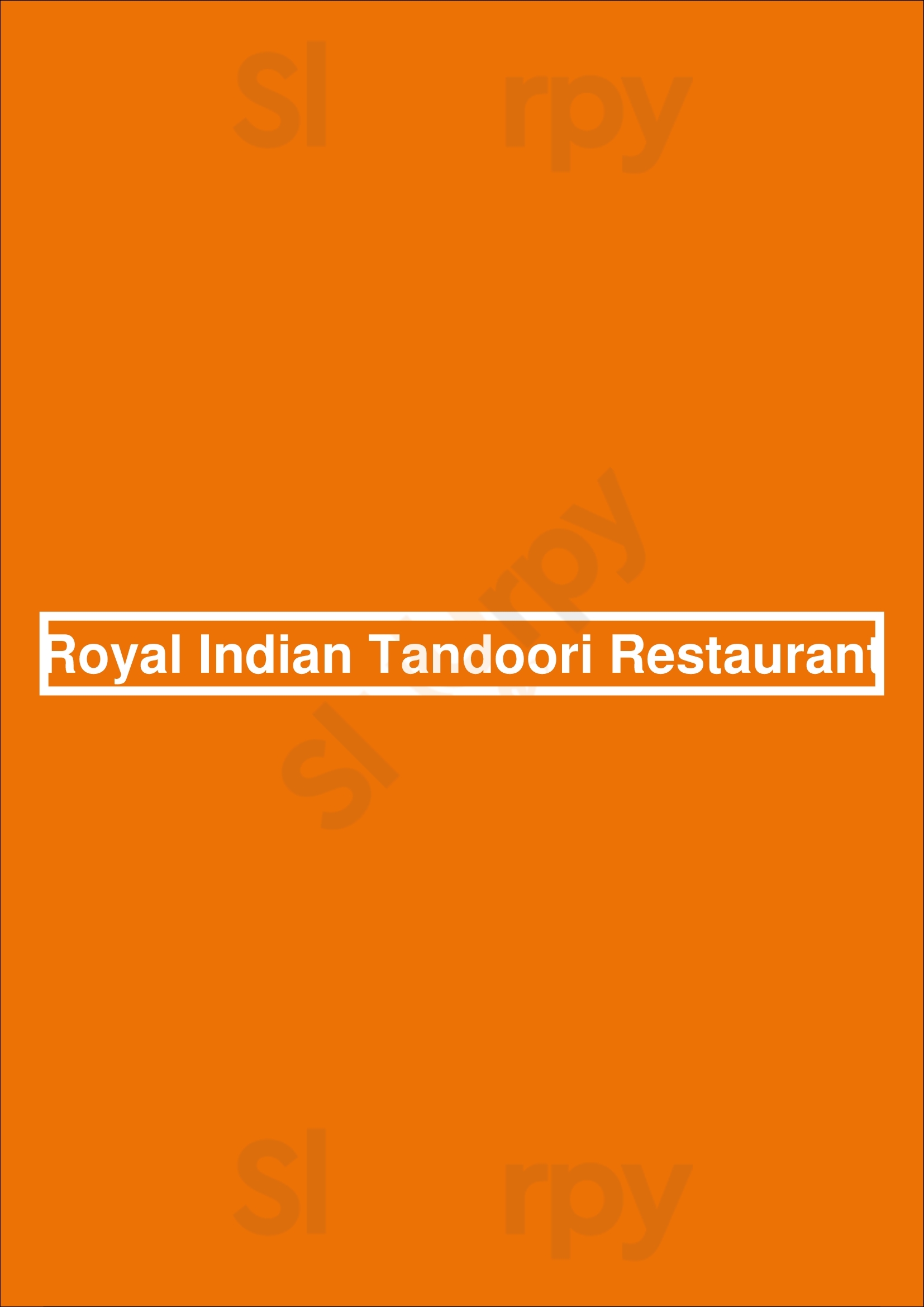 Royal Indian Tandoori Restaurant Rotterdam Menu - 1