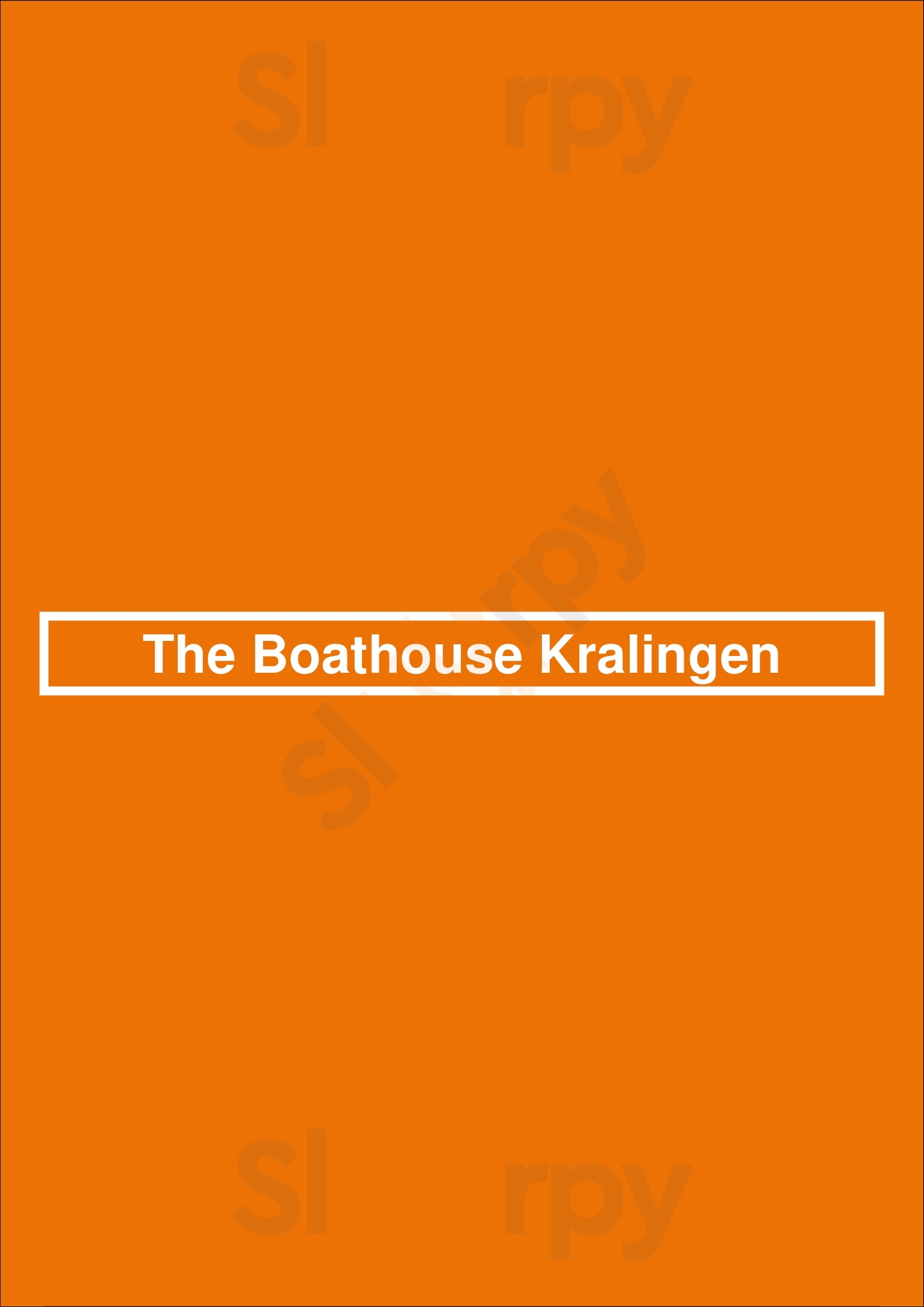 The Boathouse Kralingen Rotterdam Menu - 1
