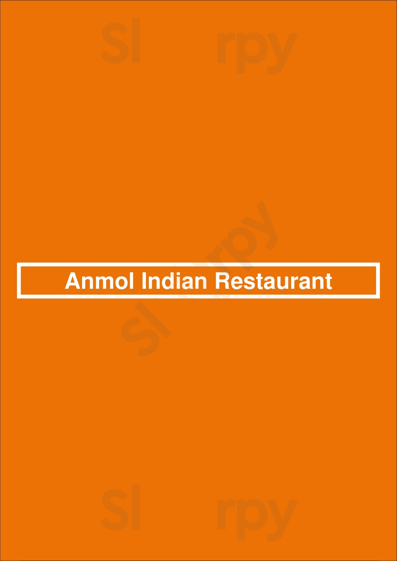 Anmol Indian Restaurant Amsterdam Menu - 1