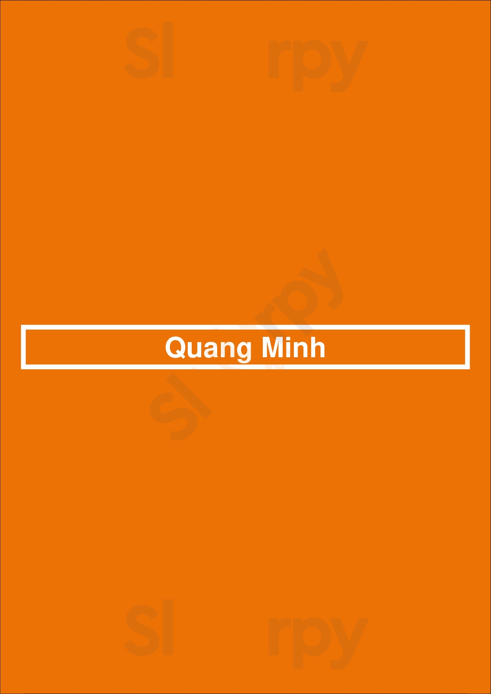 Quang Minh Utrecht Menu - 1